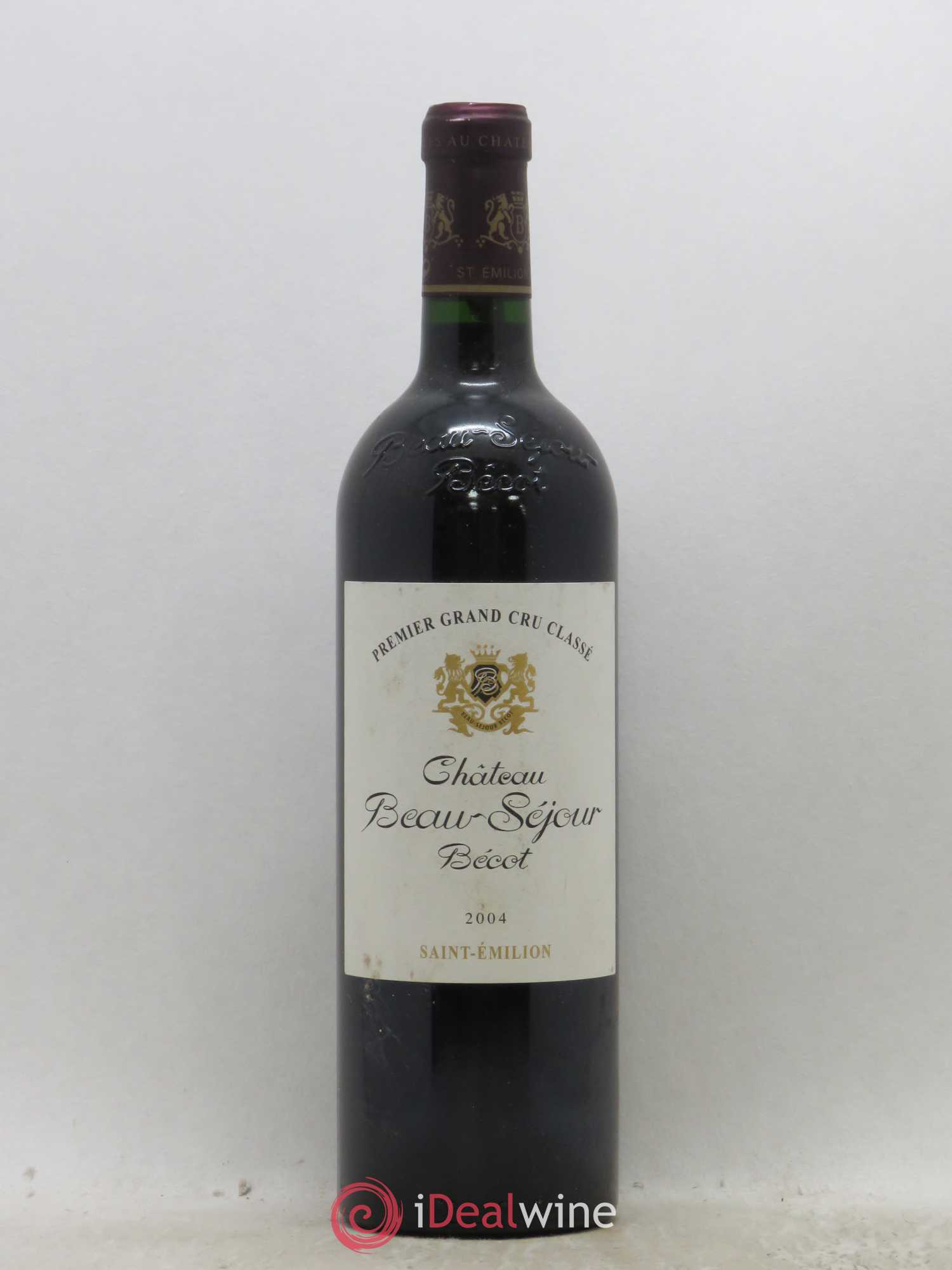 Château Beau-Séjour Bécot 1er Grand Cru Classé B 2004 - Lot de 1 bouteille - 0