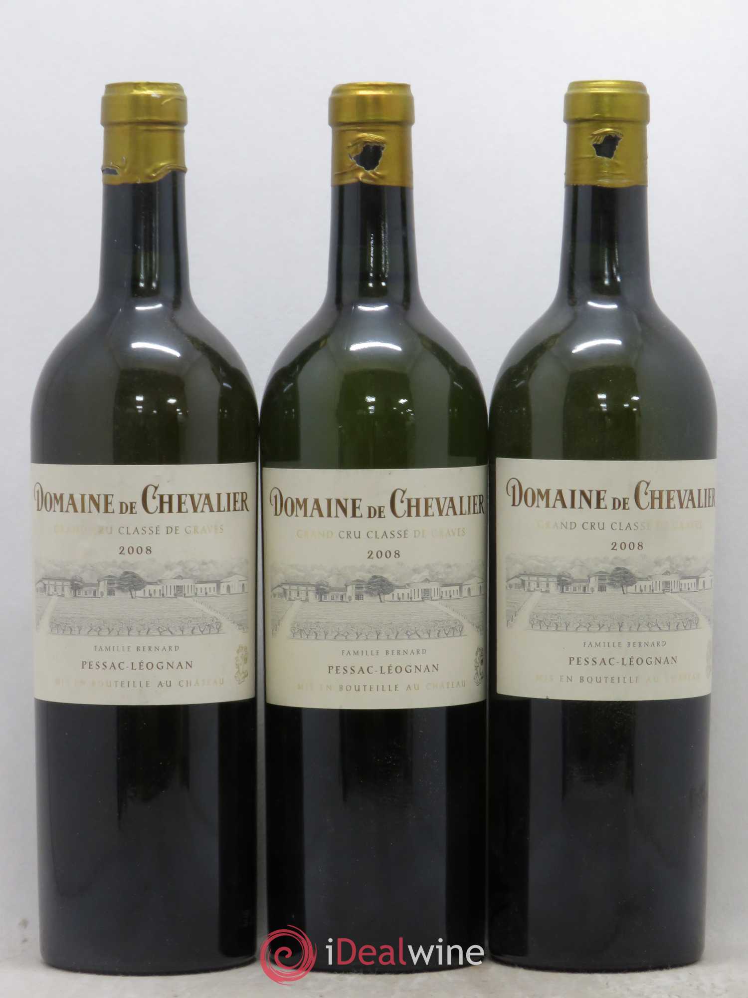 Domaine de Chevalier Cru Classé de Graves 2008 - Lot de 3 bouteilles - 0
