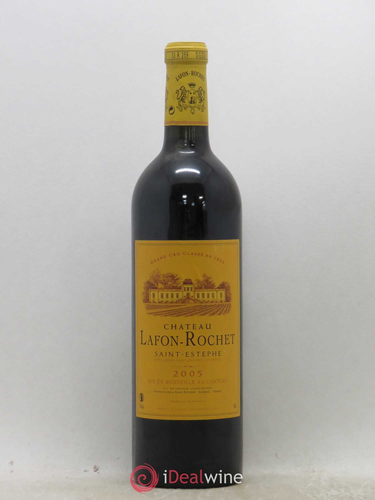 Château Lafon Rochet 4ème Grand Cru Classé 2005 - Lot de 1 bouteille - 0