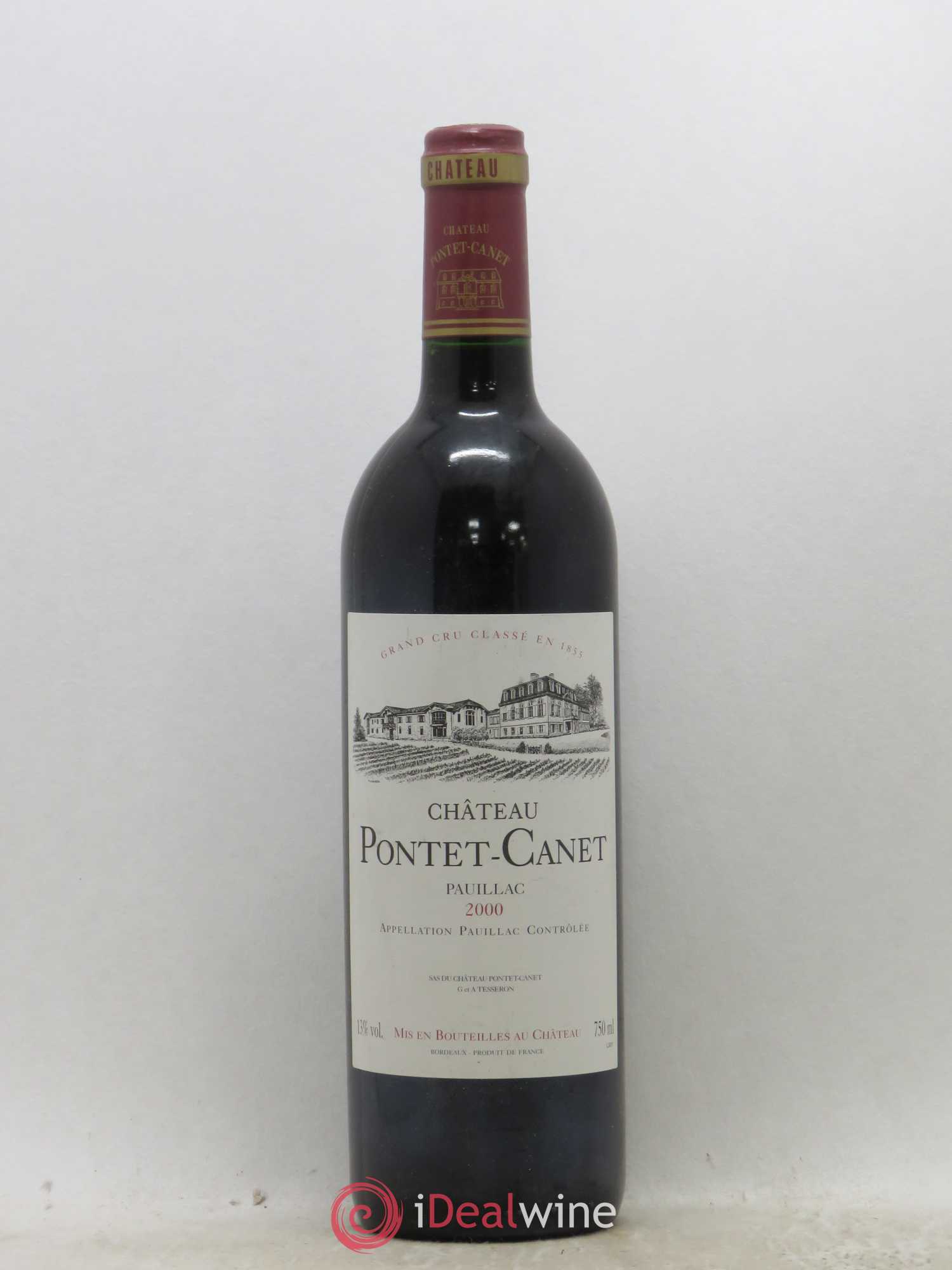 Château Pontet Canet 5ème Grand Cru Classé 2000 - Lot de 1 bouteille - 0