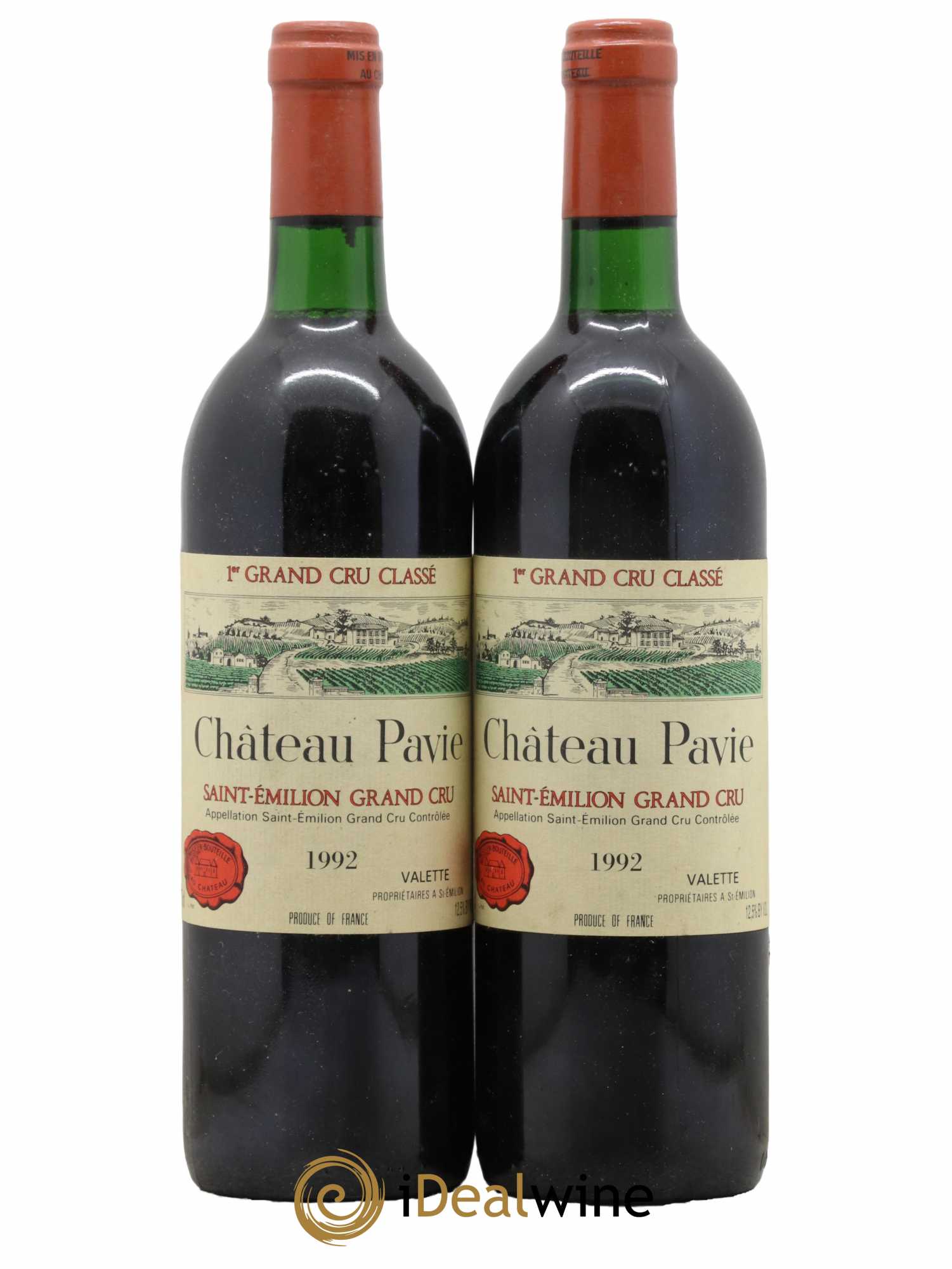 Château Pavie 1er Grand Cru Classé A 1992 - Lot de 2 bouteilles - 0