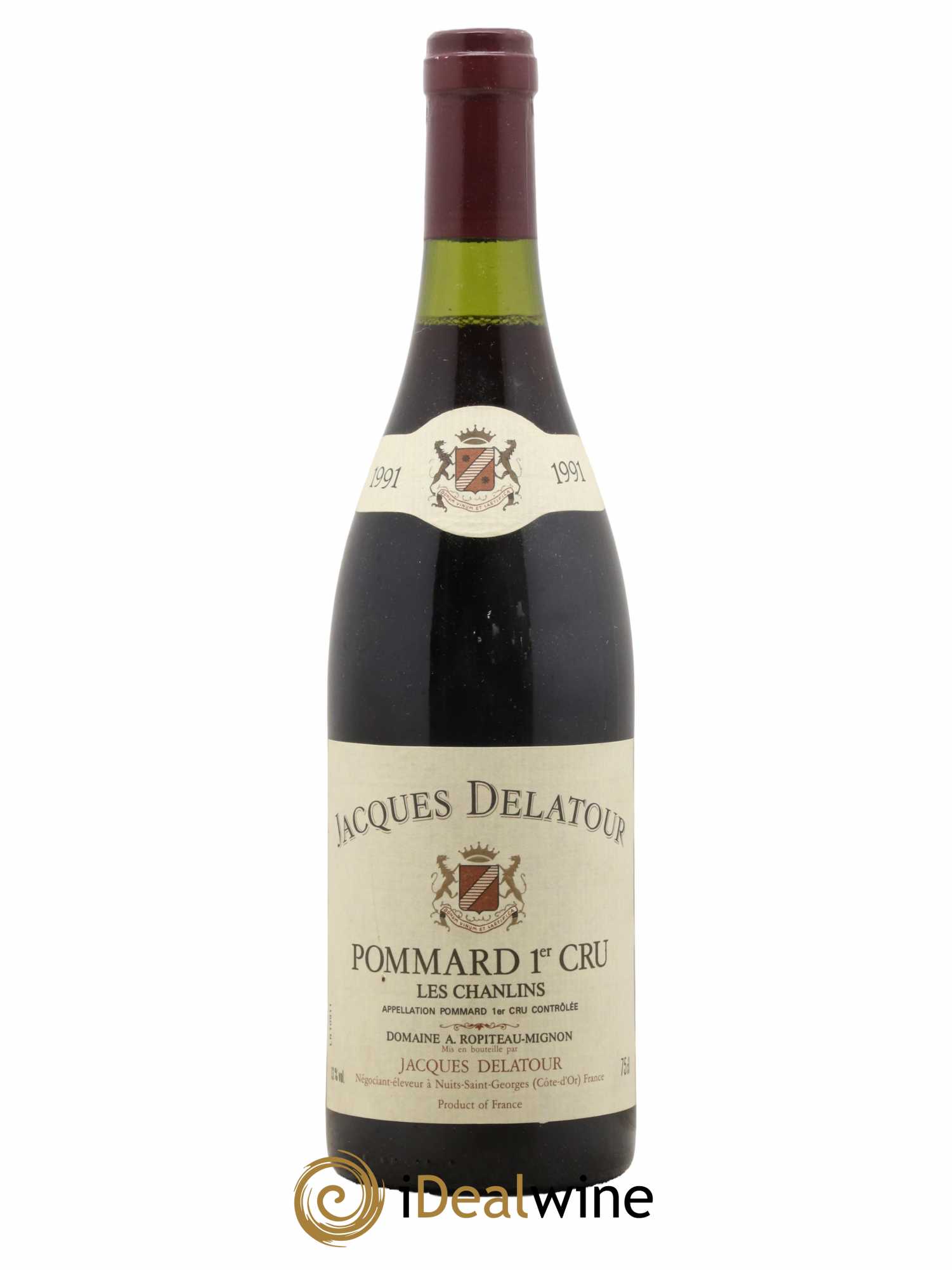 Pommard 1er Cru Les Chanlins Jacques Delatour 1991 - Lot de 1 bouteille - 0
