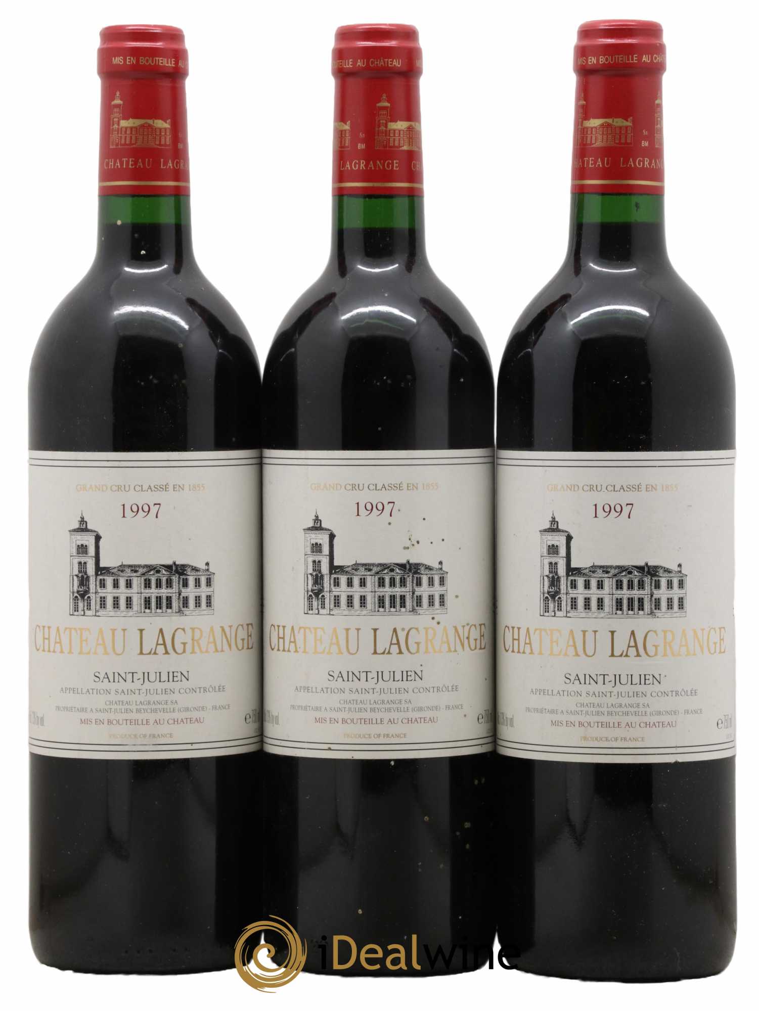 Château Lagrange 3ème Grand Cru Classé 1997 - Lot de 3 bouteilles - 0