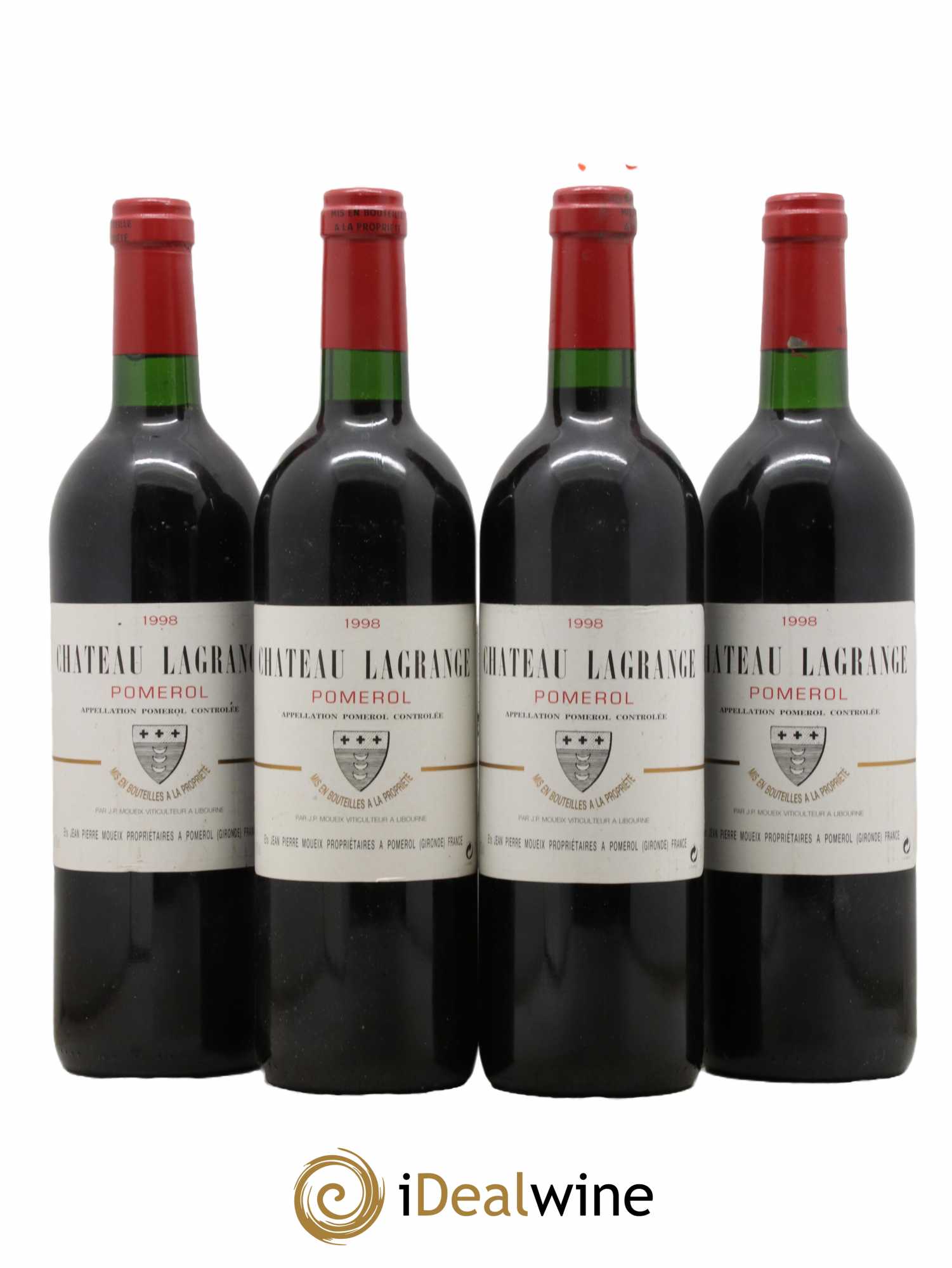 Château Lagrange à Pomerol 1998 - Lot de 4 bouteilles - 0