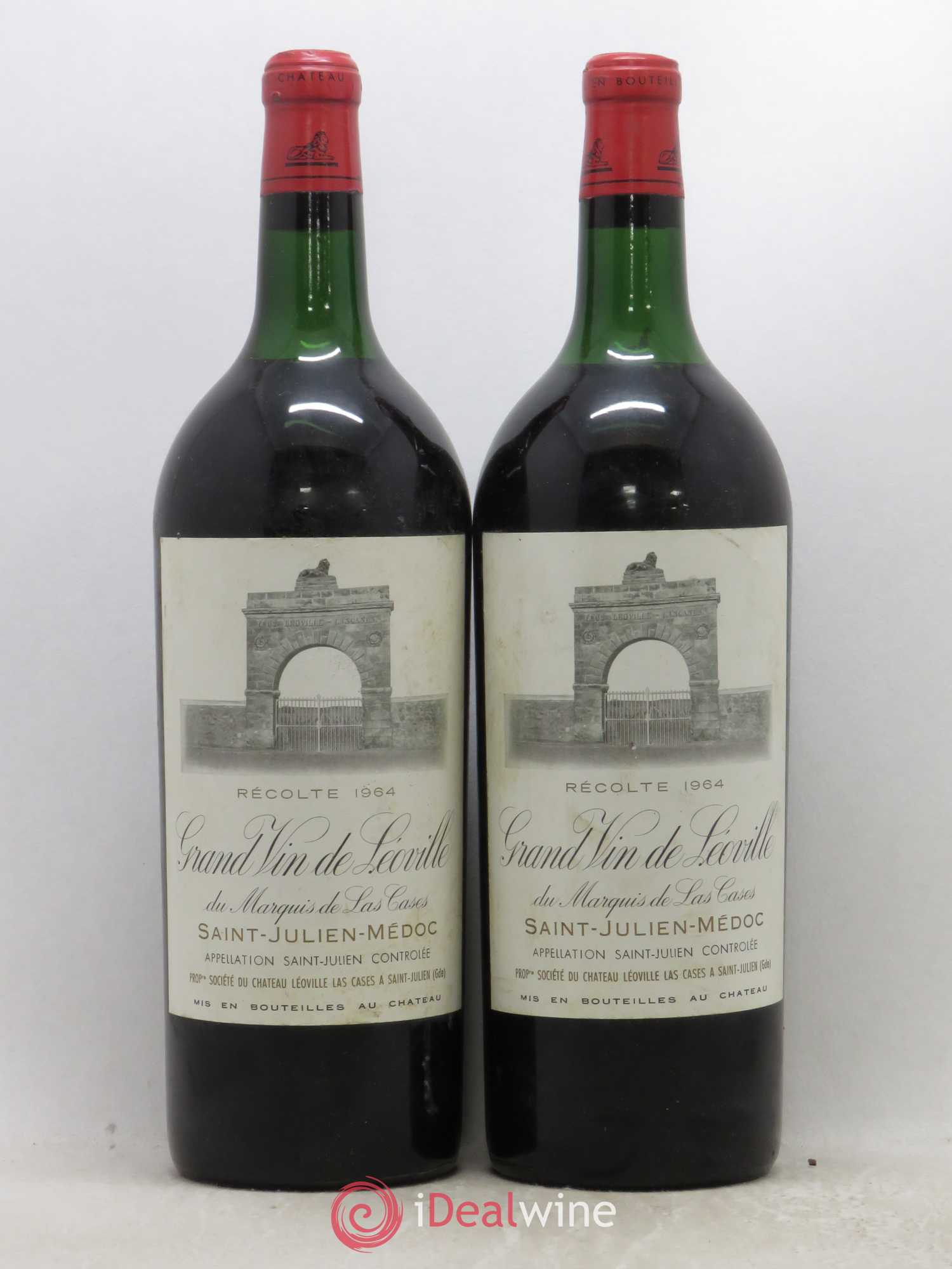 Château Léoville Las Cases 2ème Grand Cru Classé 1964 - Lot de 2 magnums - 0