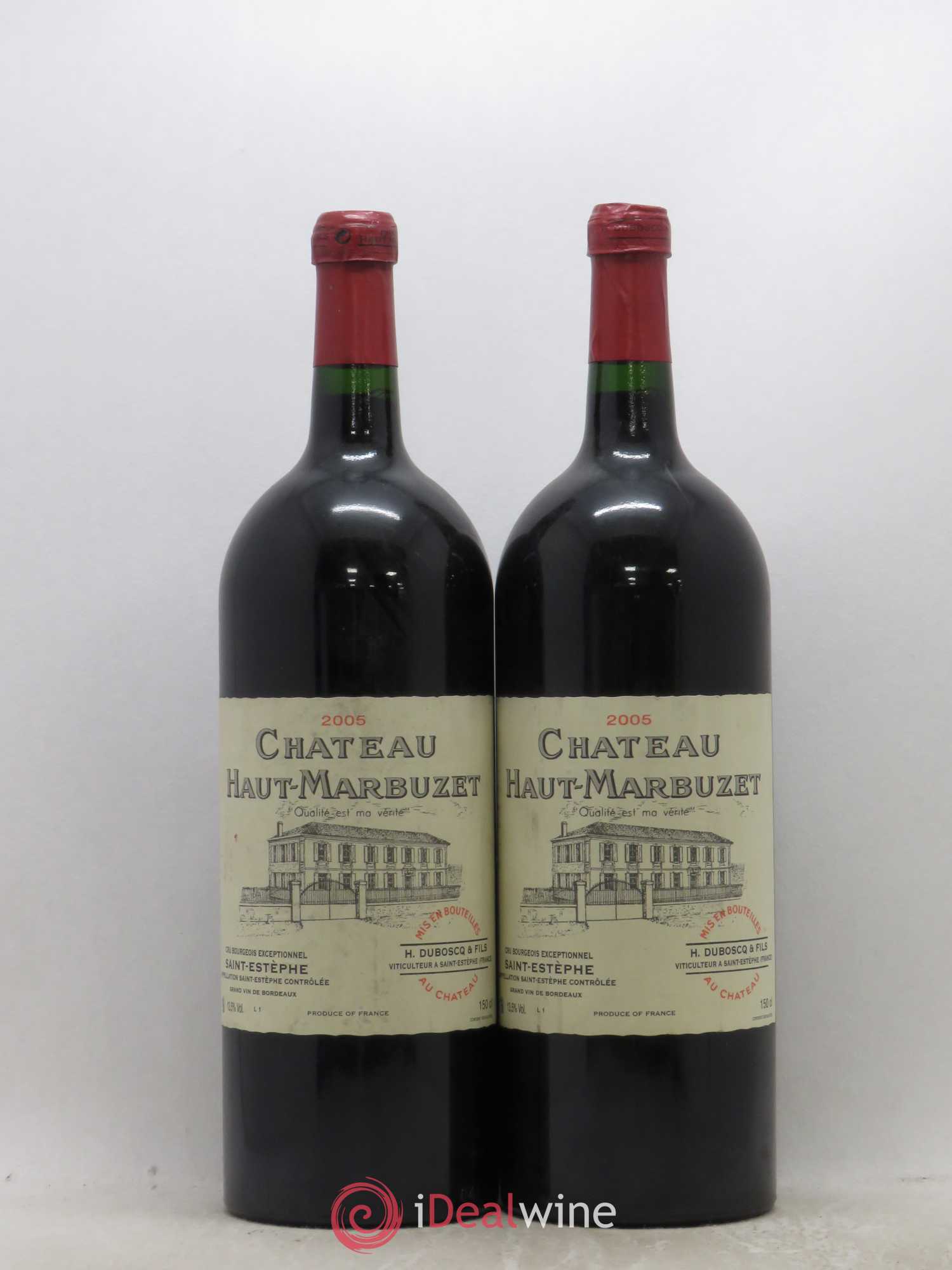 Château Haut Marbuzet 2005 - Lot de 2 magnums - 0