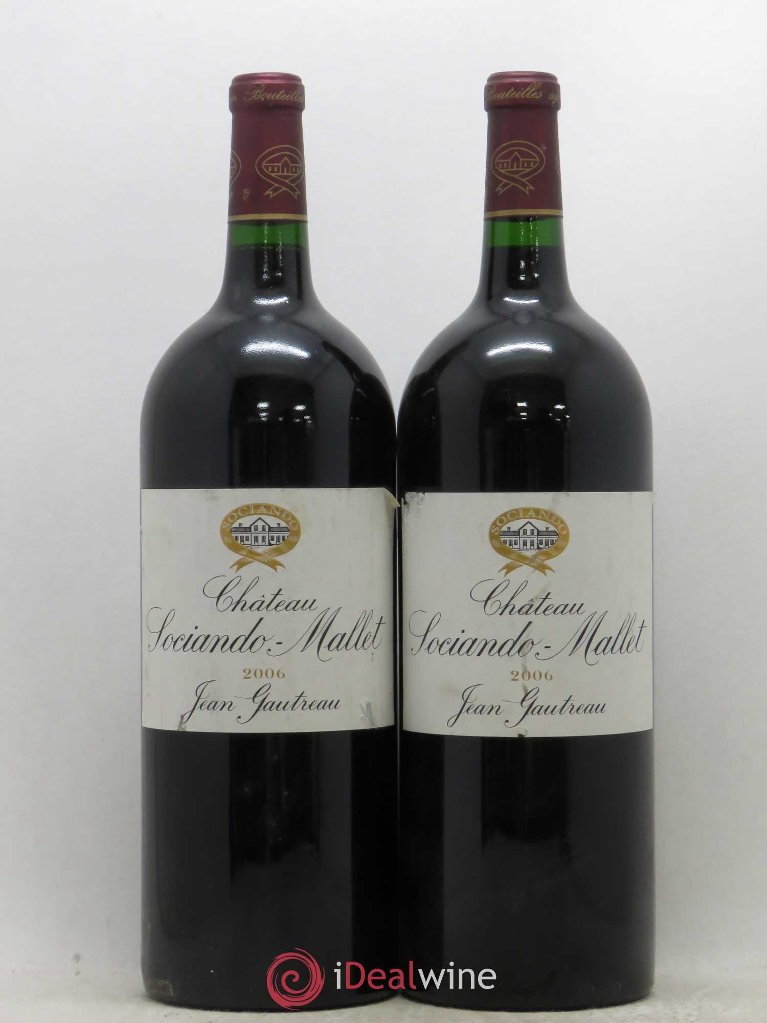 Château Sociando Mallet 2006 - Lot de 2 magnums - 0