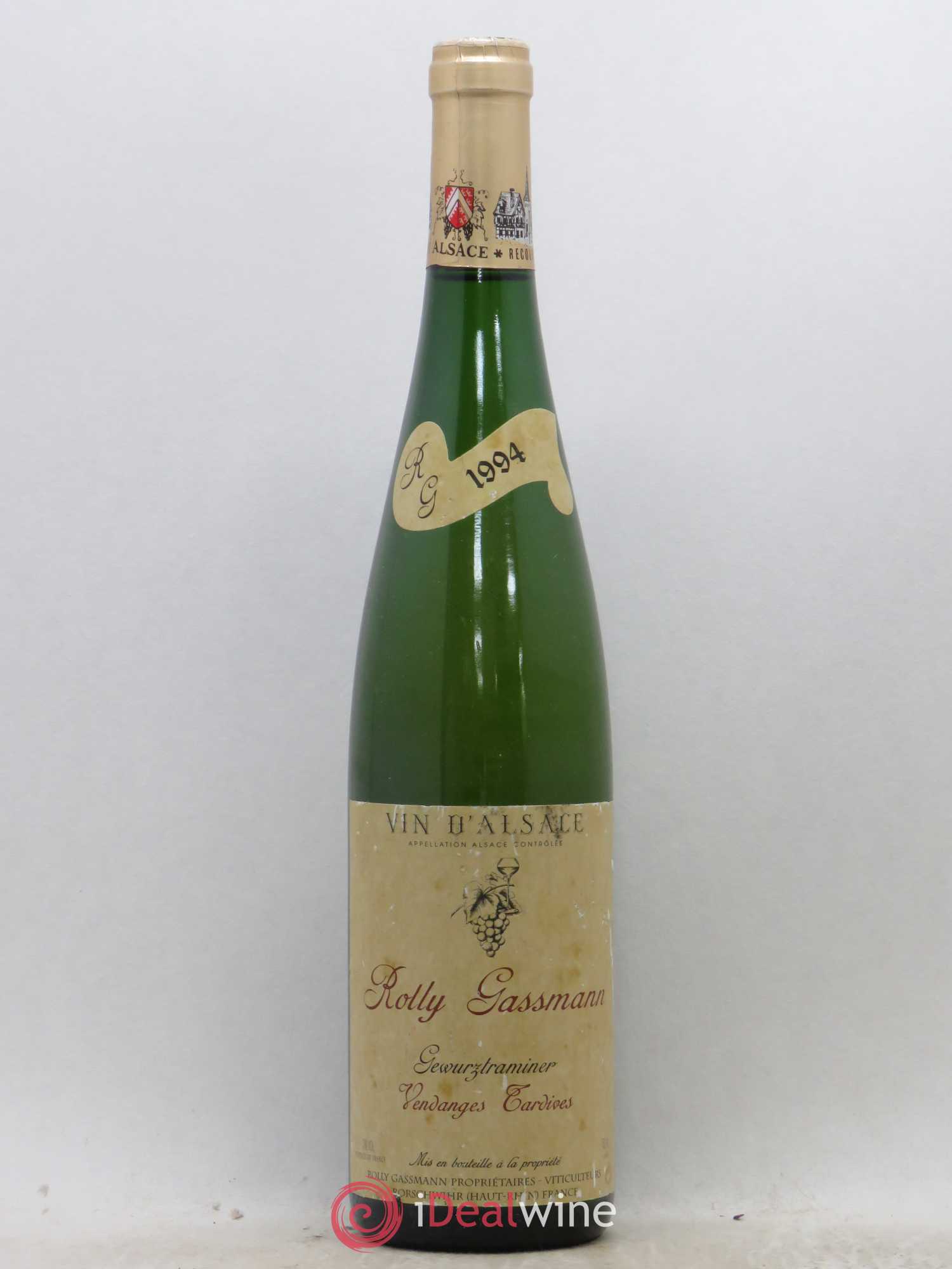 Gewurztraminer Vendanges Tardives Rolly Gassmann 1994 - Lotto di 1 bottiglia - 0