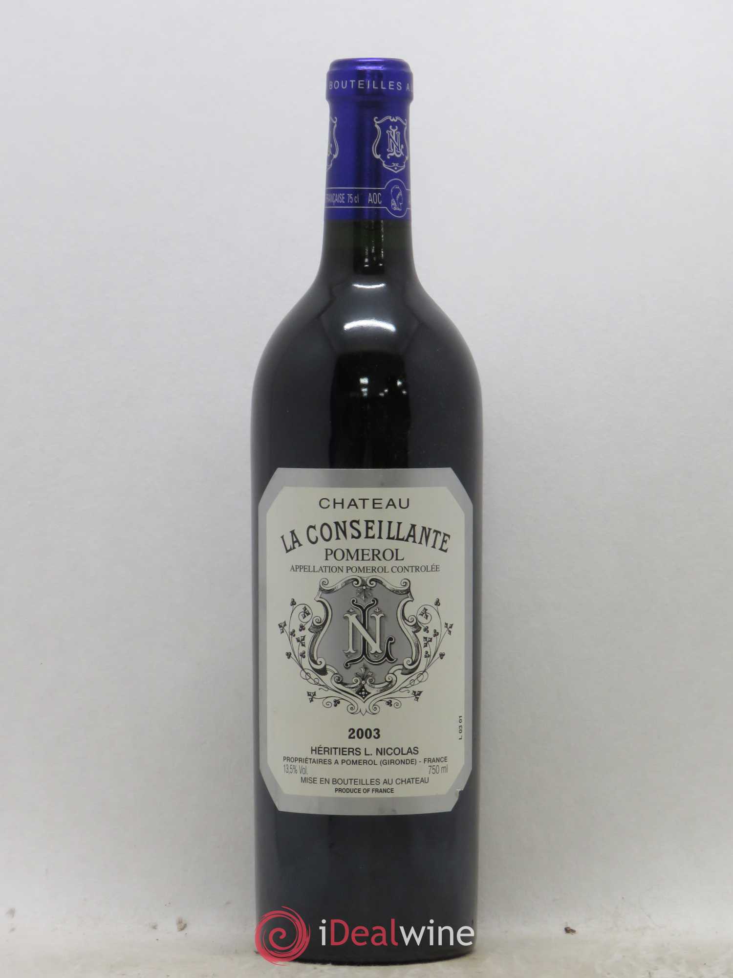 Château la Conseillante 2003 - Lot de 1 bouteille - 0