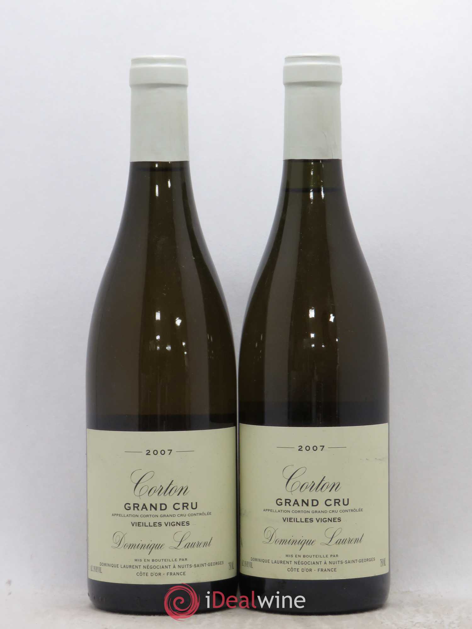 Corton Grand Cru Vieilles vignes Dominique Laurent 2007 - Lot de 2 bouteilles - 0