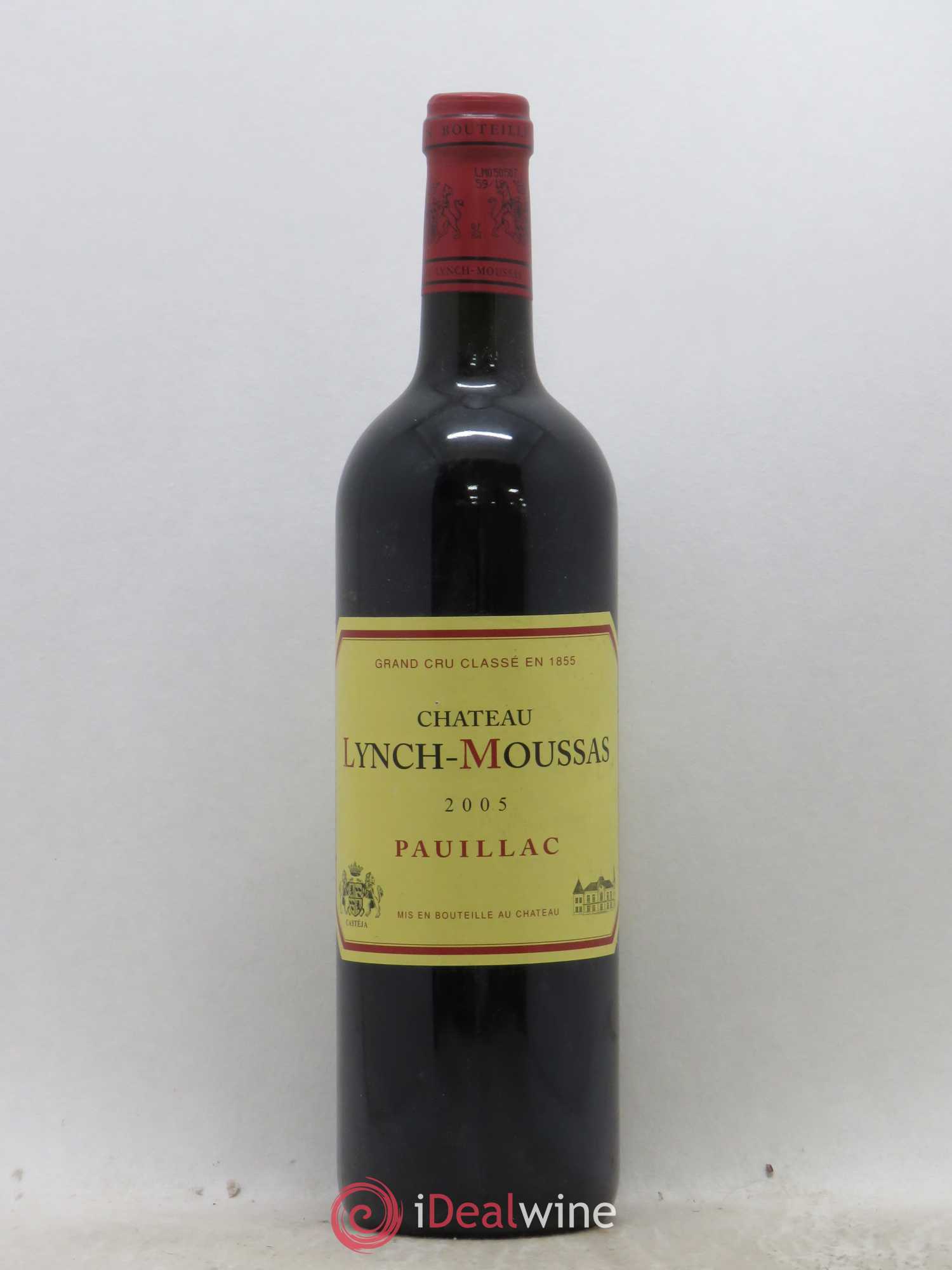 Château Lynch Moussas 5ème Grand Cru Classé 2005 - Lot de 1 bouteille - 0