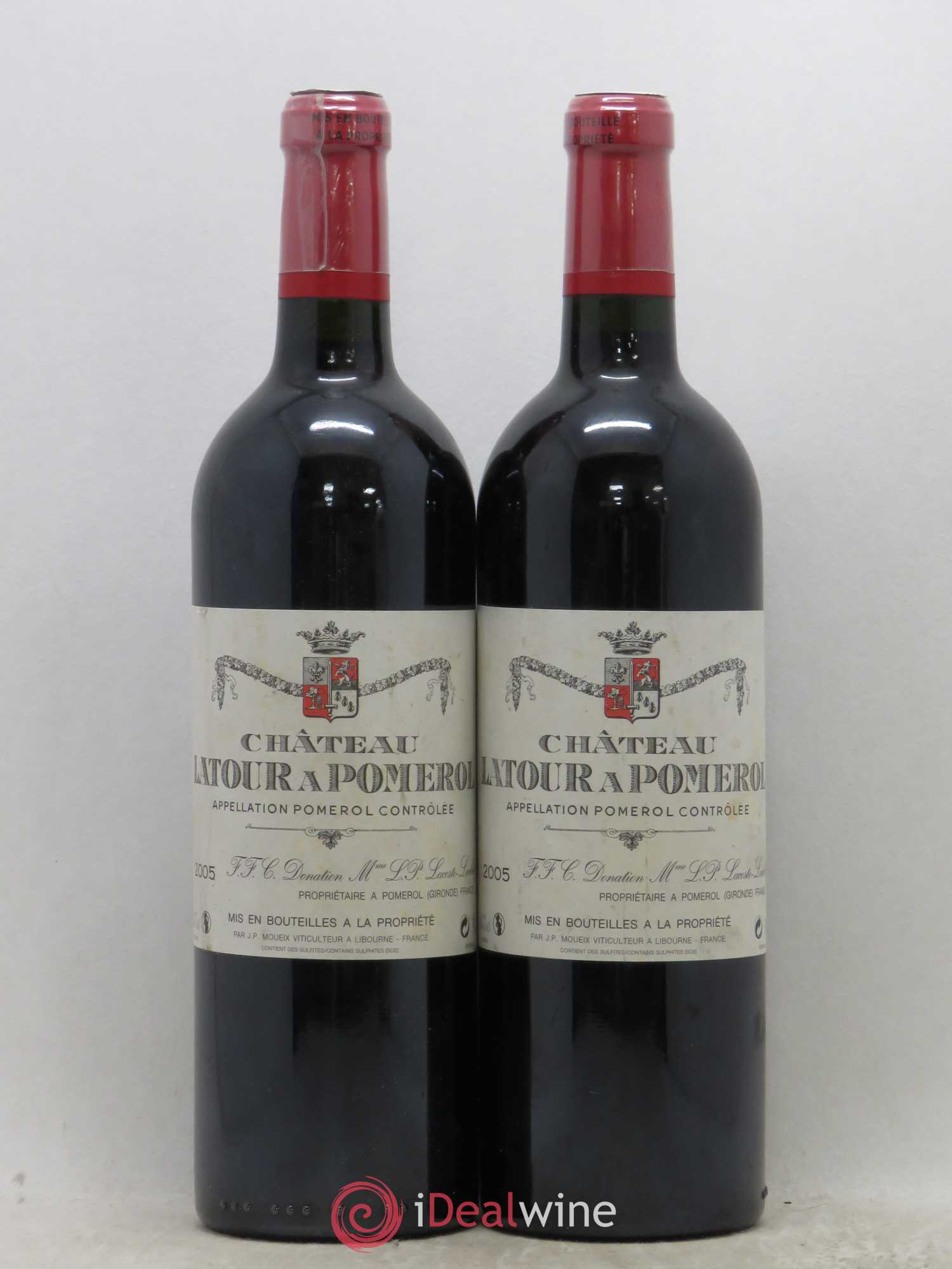 Château Latour à Pomerol 2005 - Lot de 2 bouteilles - 0