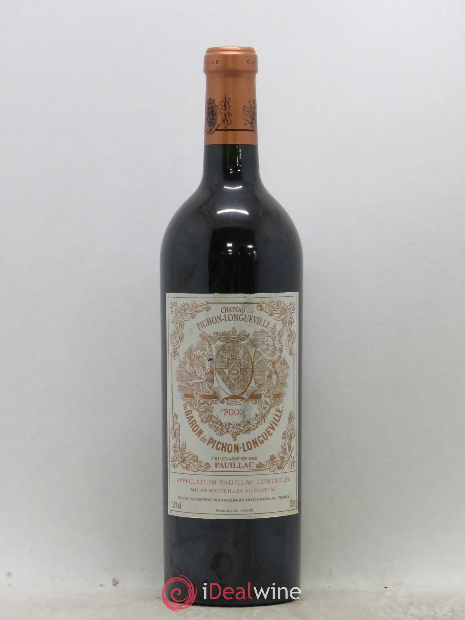 Pichon Longueville Baron 2ème Grand Cru Classé 2002 - Lot de 1 bouteille - 0