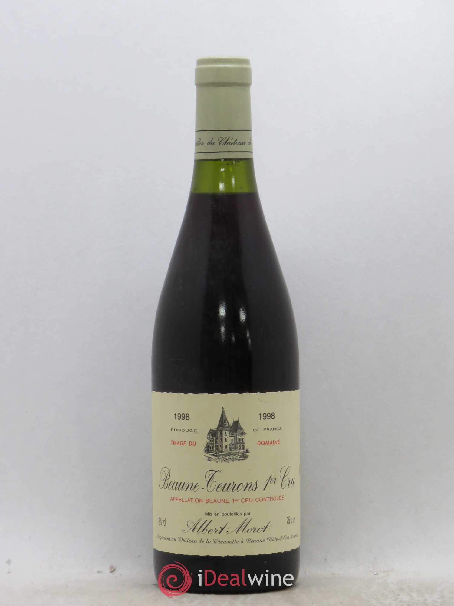 Beaune 1er Cru Les Teurons Domaine Albert Morot 1998 - Lot de 1 bouteille - 0