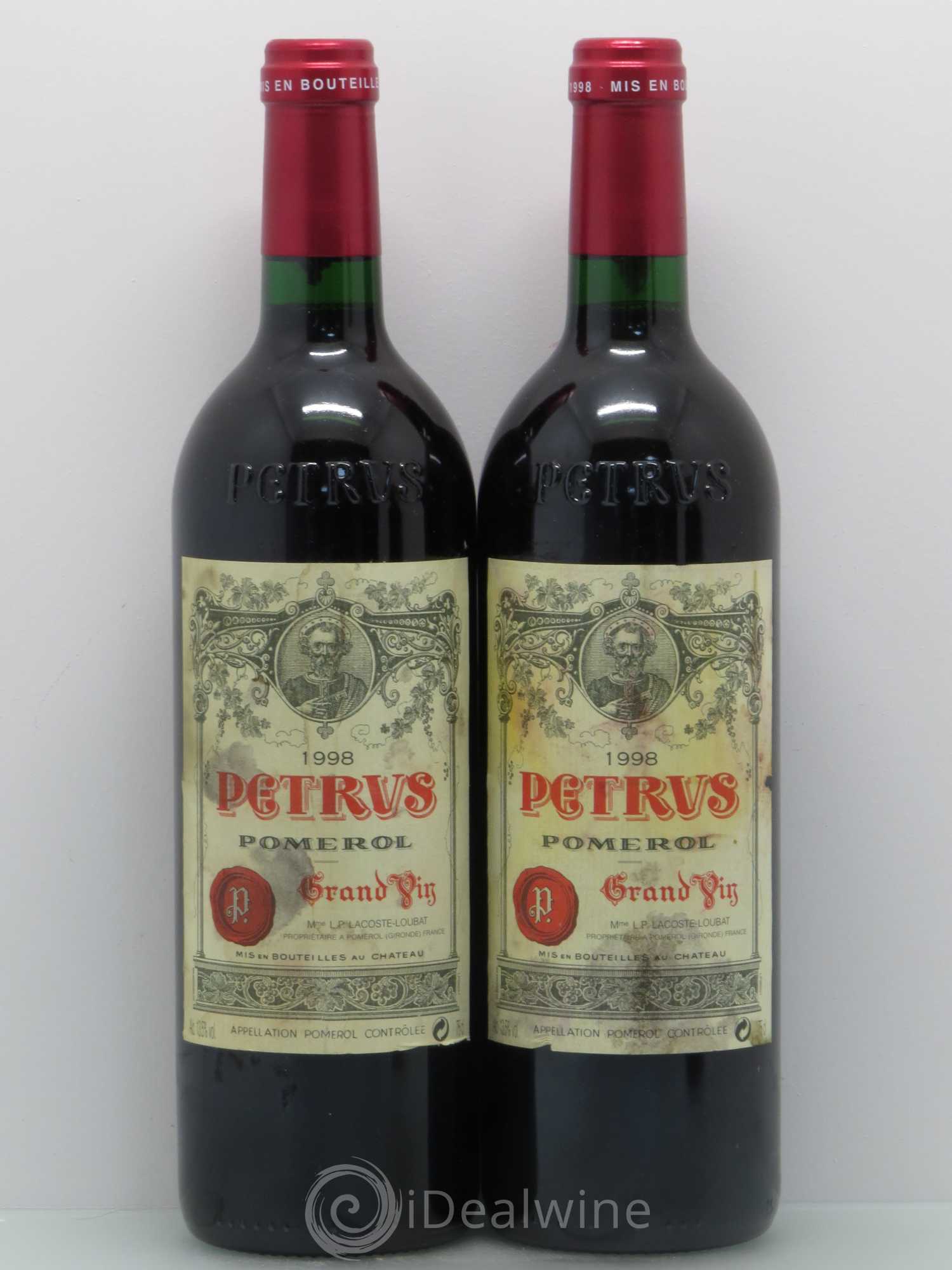 Petrus 1998 - Lot de 2 bouteilles - 0