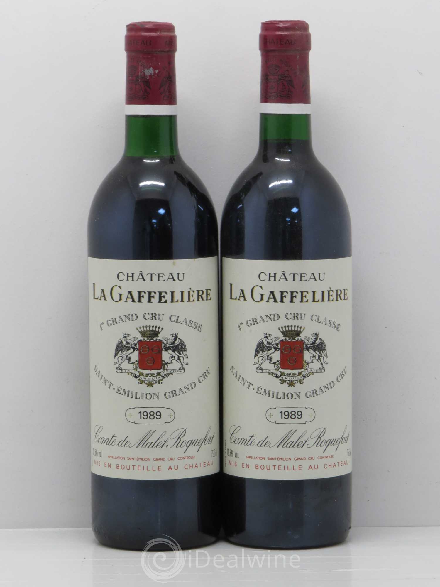 Château la Gaffelière 1er Grand Cru Classé B 1989 - Lot de 2 bouteilles - 0