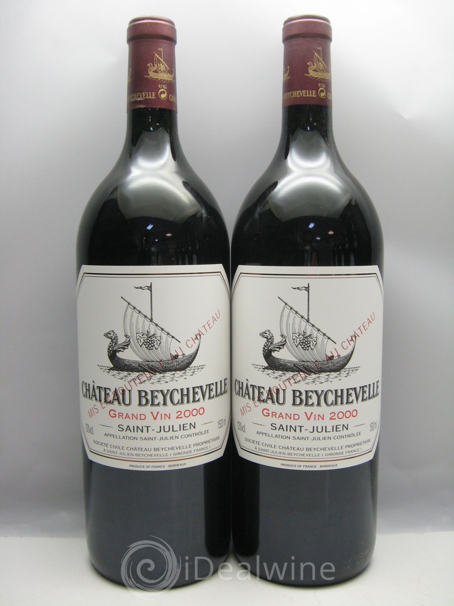 Château Beychevelle 4ème Grand Cru Classé 2000 - Lot de 6 magnums - 0