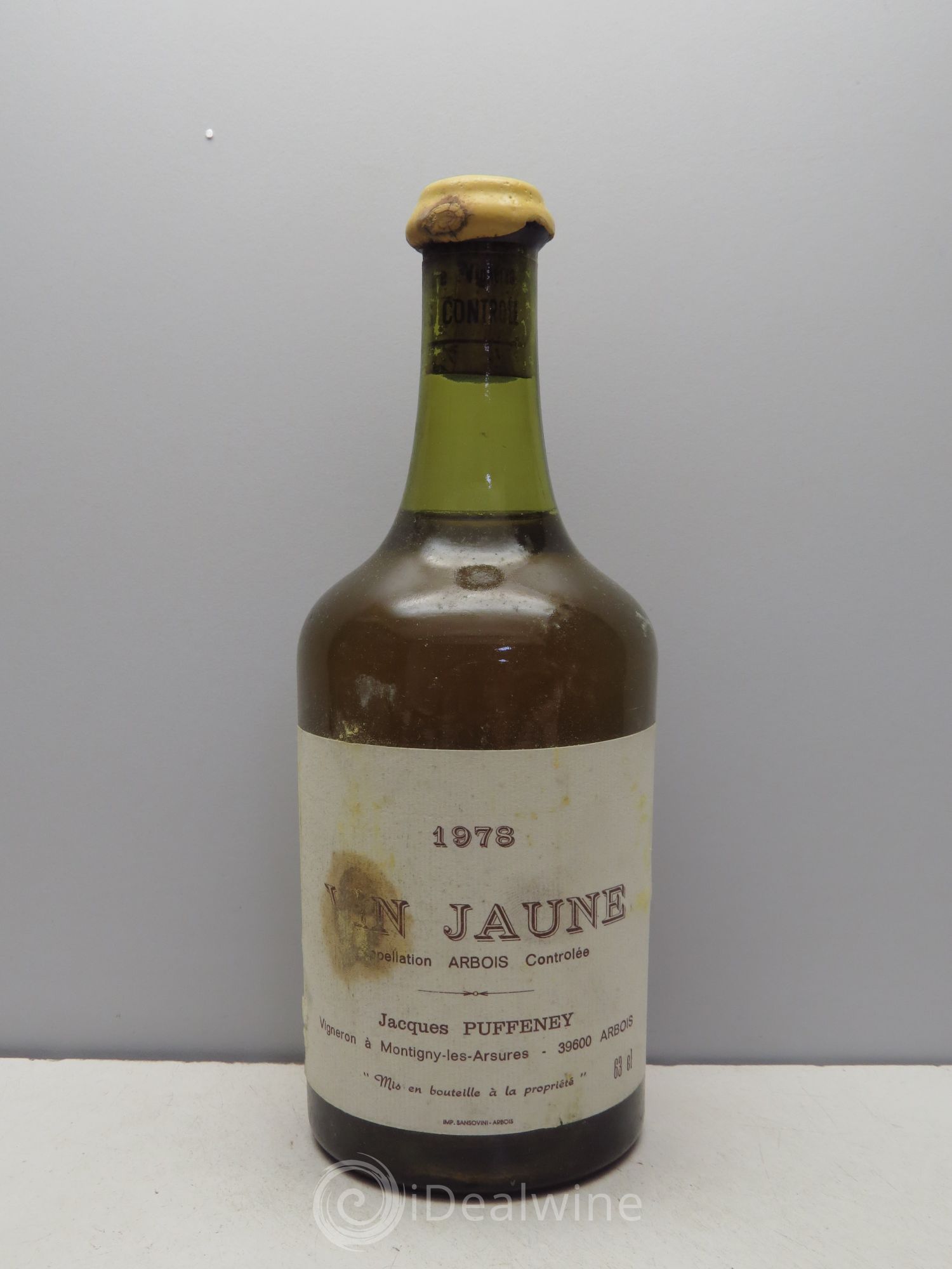 Arbois Vin Jaune Jacques Puffeney 1978 - Posten von 6 Flaschen - 0