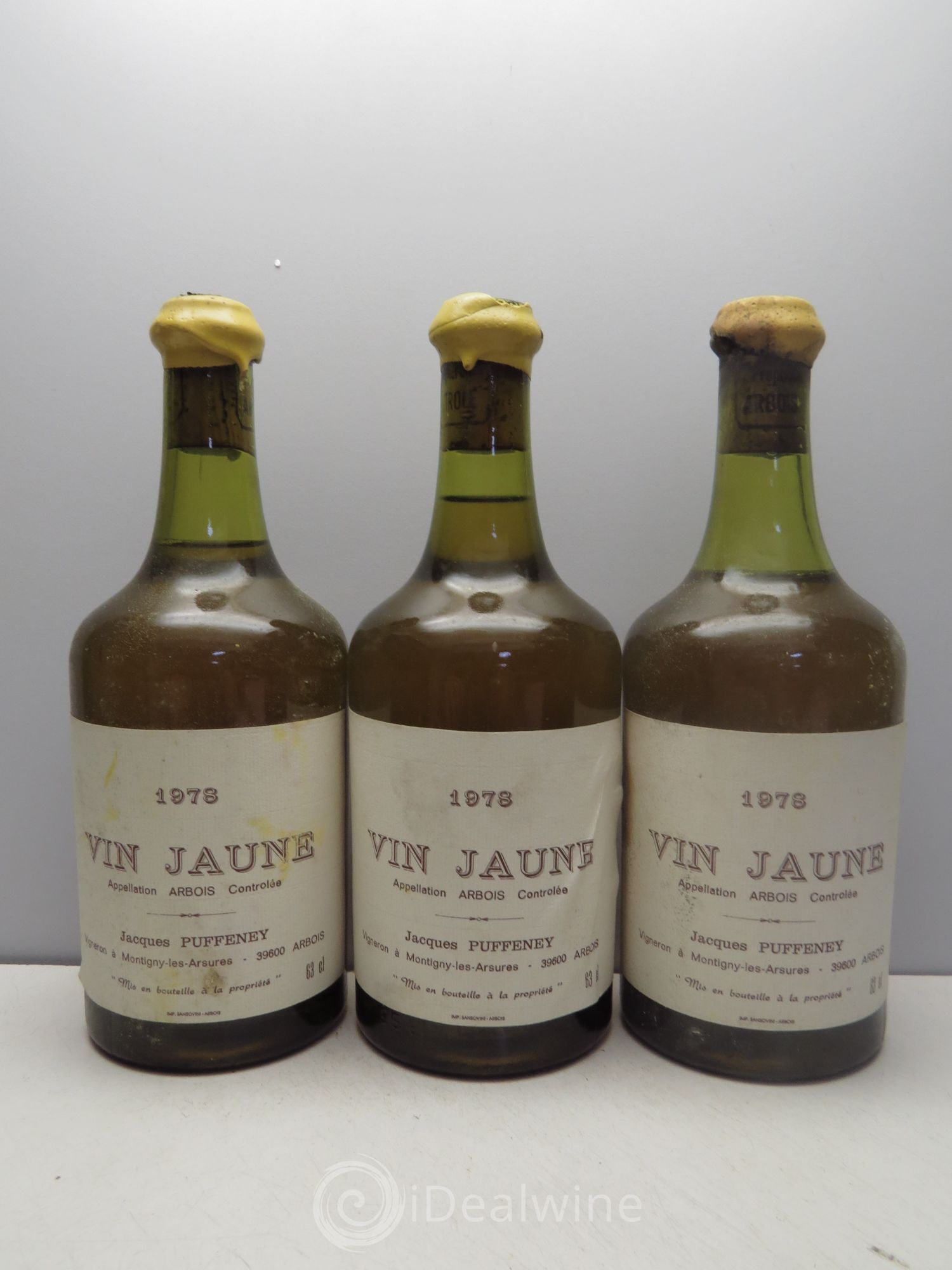 Arbois Vin Jaune Jacques Puffeney 1978 - Posten von 3 Flaschen - 0