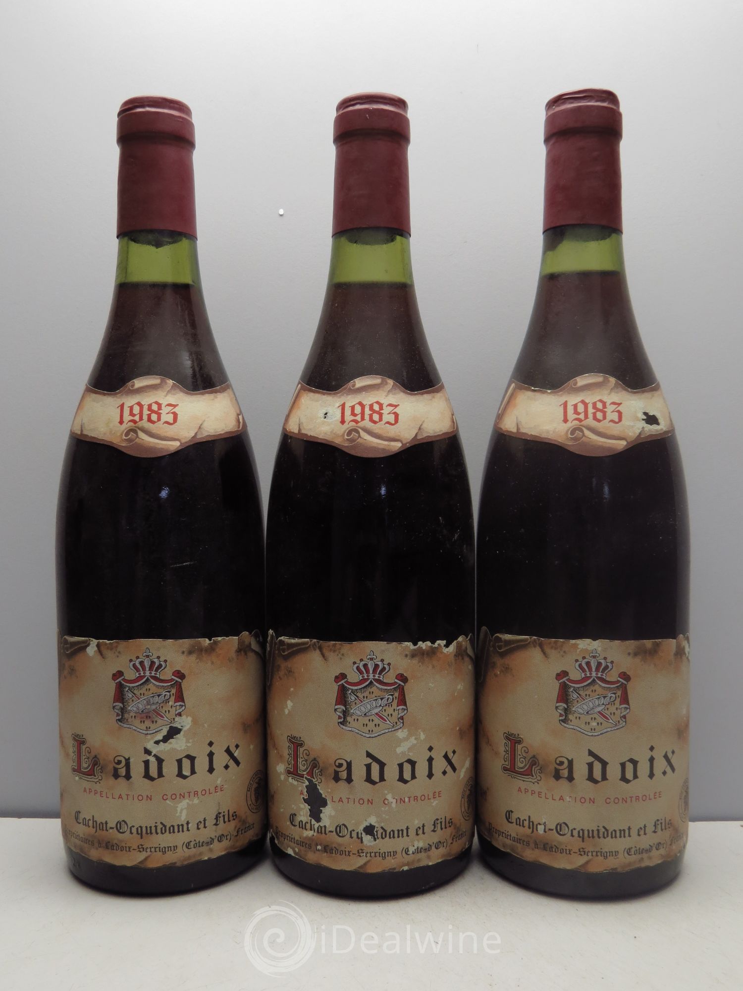 Ladoix 1er Cru 1983 - Lot de 3 bouteilles - 0