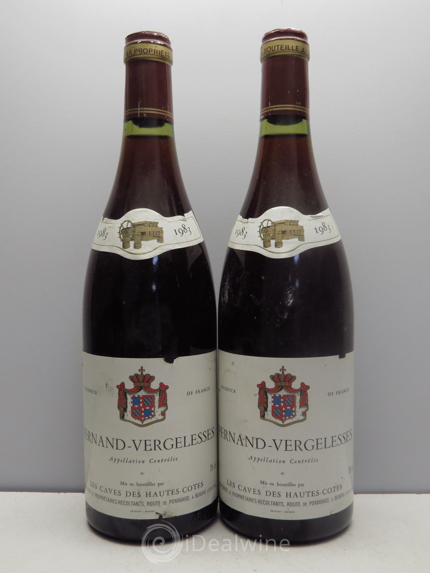 Pernand-Vergelesses les Caves des Hautes Côtes (sans prix de réserve / no reserve) 1983 - Posten von 2 Flaschen - 0