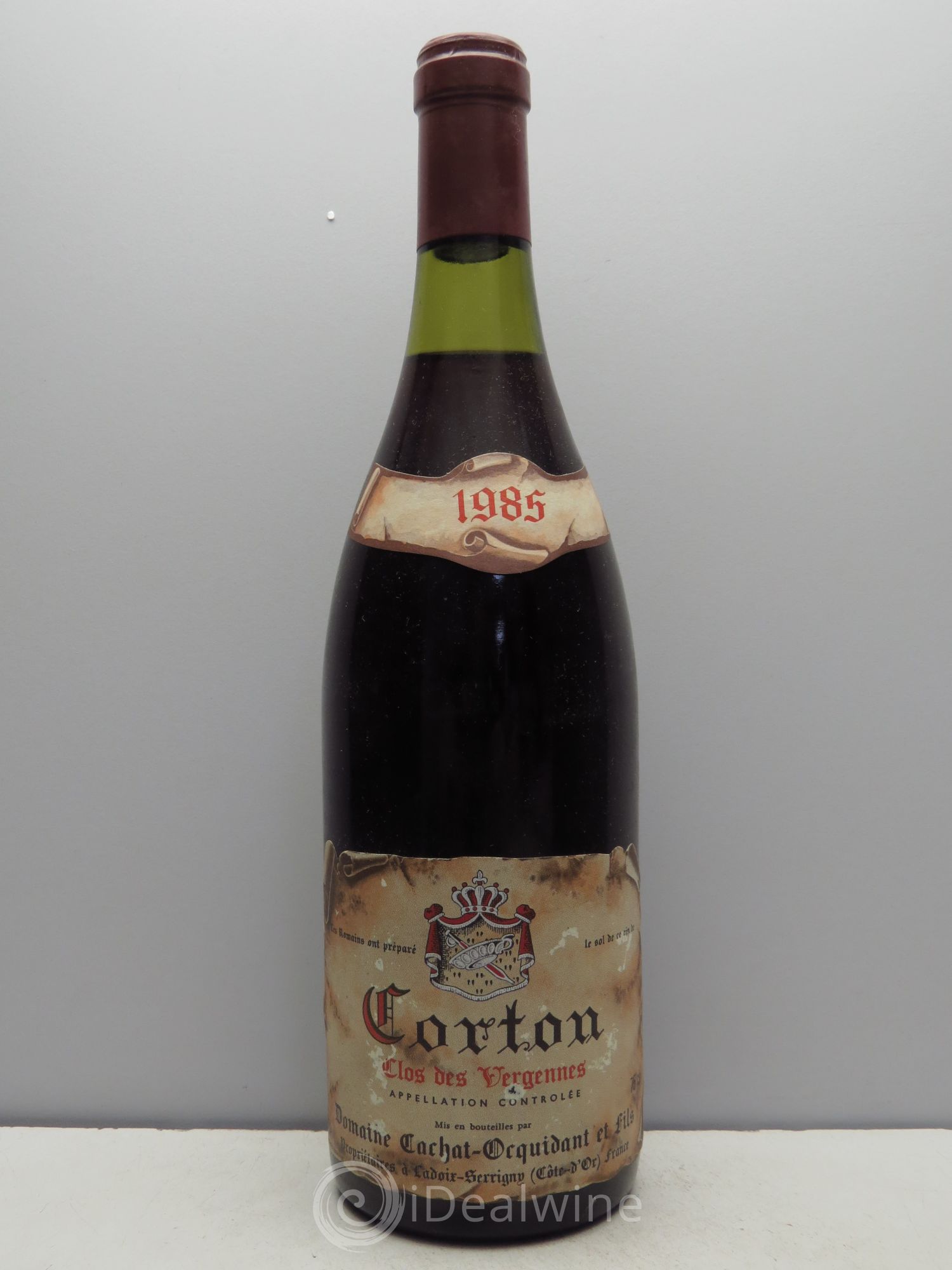 Corton Grand Cru Clos des Vergennes Domaine Cachat-Ocquidant 1985 - Posten von 6 Flaschen - 0