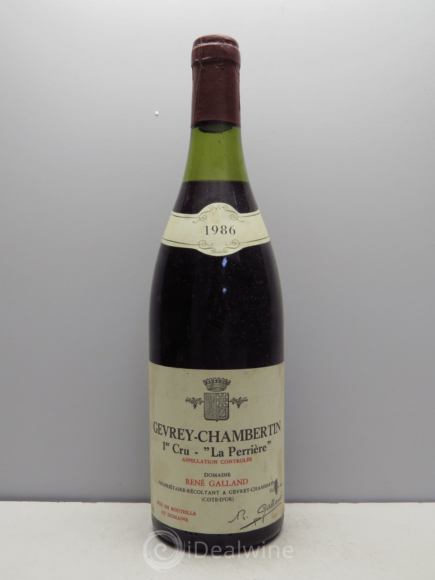 Gevrey-Chambertin 1er Cru R.Galland 1986 - Lot de 6 bouteilles - 0