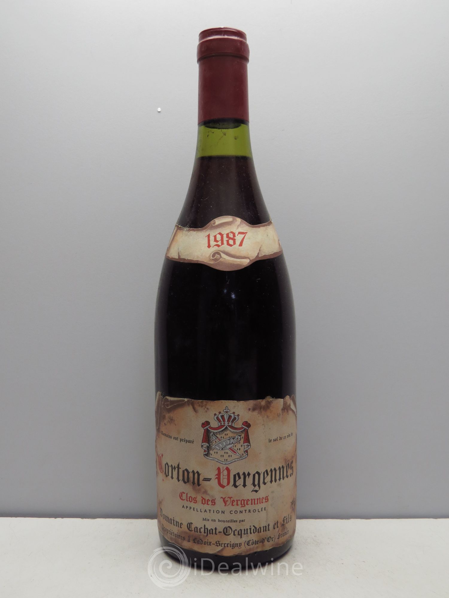 Corton Grand Cru Cachat-Orquidant 1987 - Lot de 6 bouteilles - 0