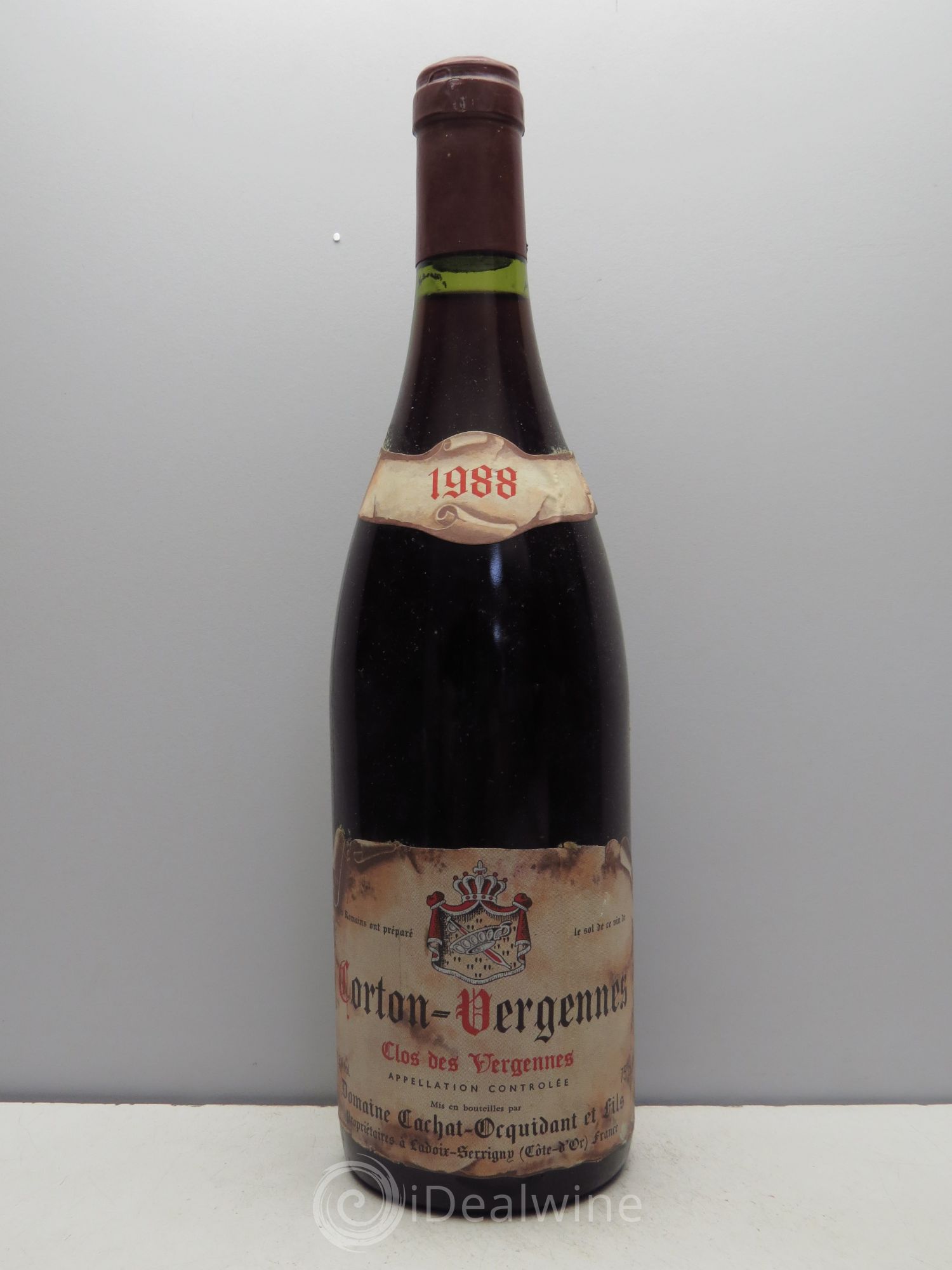 Corton Grand Cru Cachat-Orquidant 1988 - Posten von 1 Flasche - 0