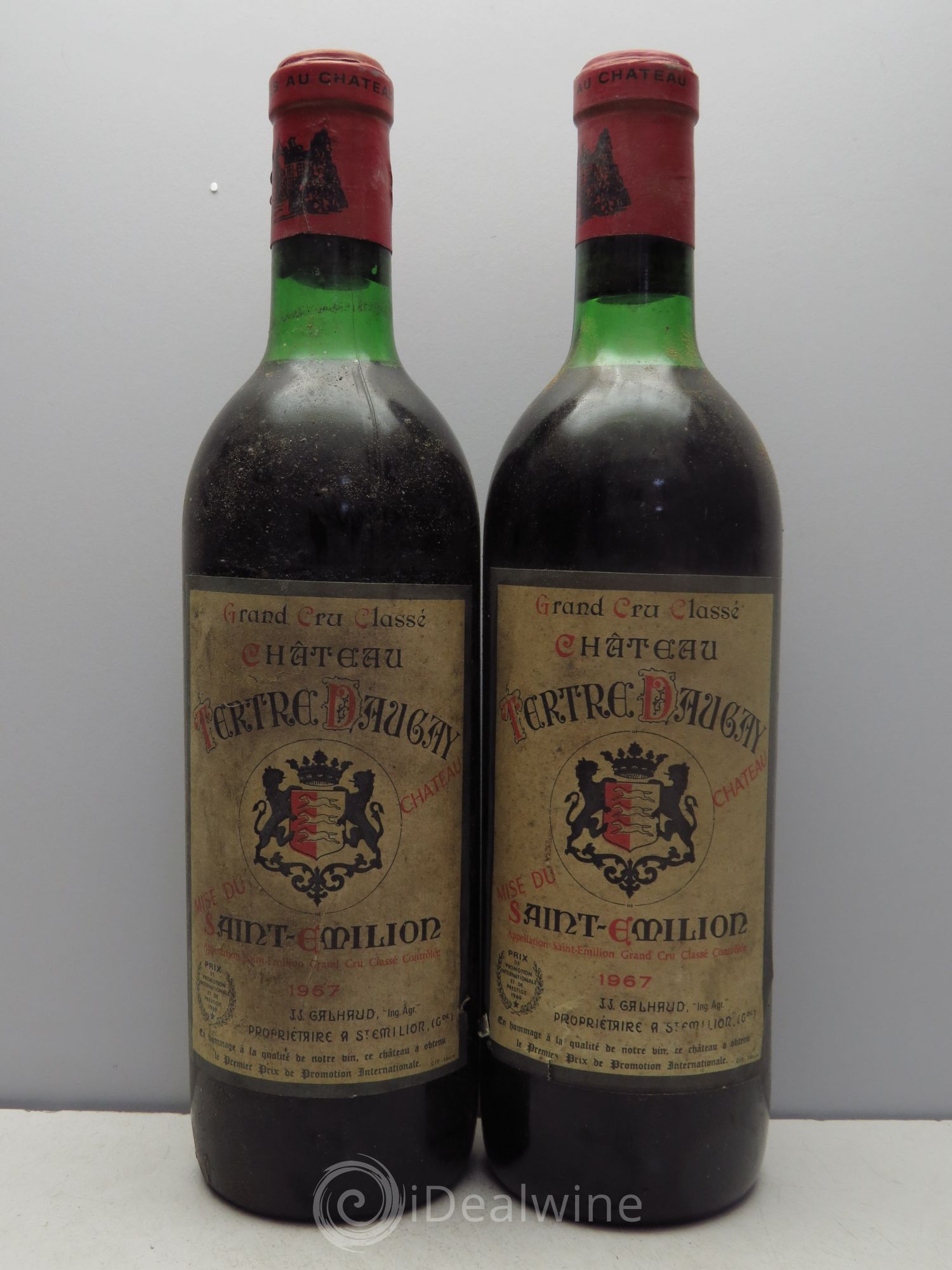 Château Tertre Daugay Grand Cru Classé (sans prix de réserve / no reserve) 1967 - Lotto di 2 bottiglie - 0