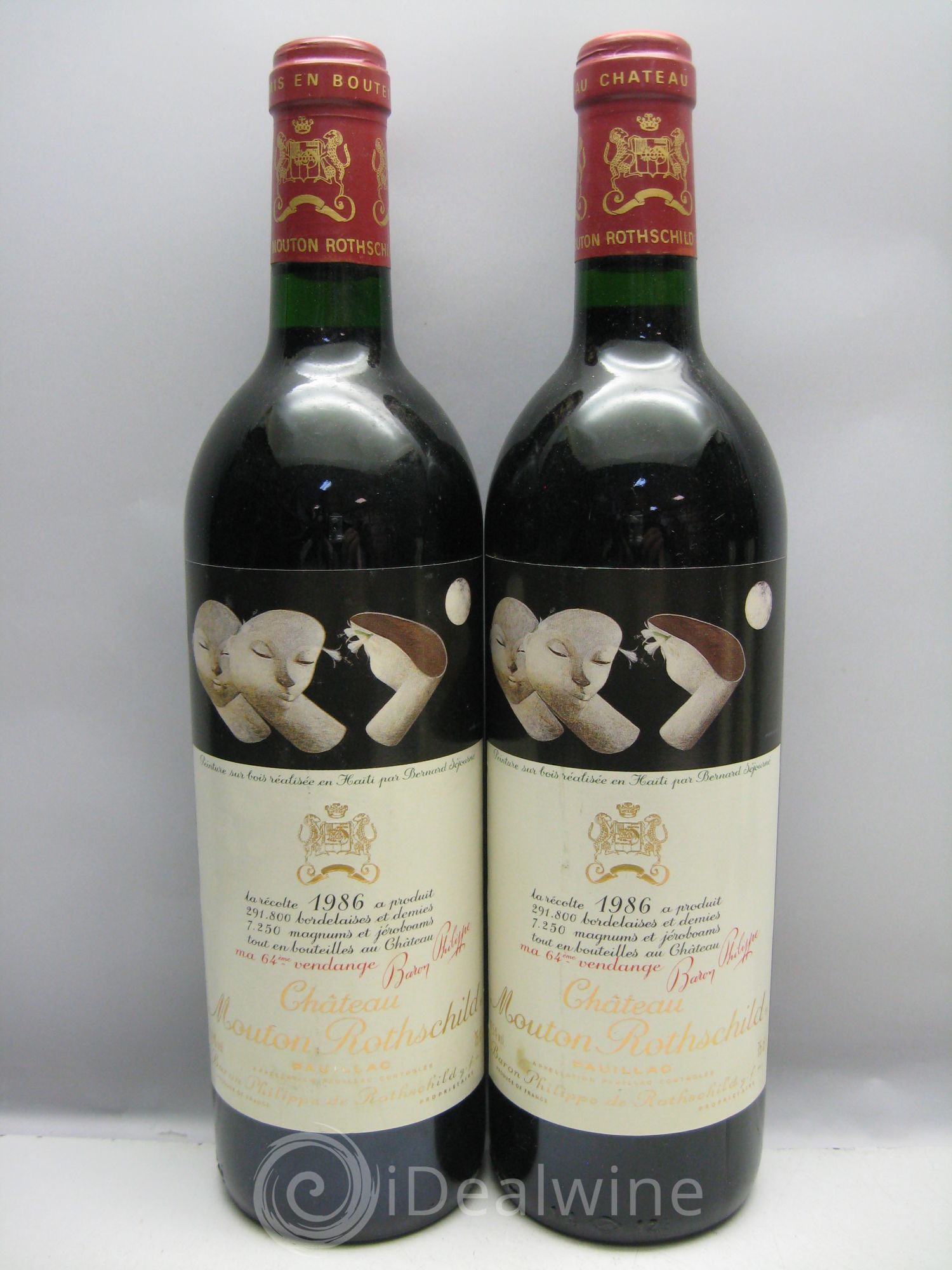 Château Mouton Rothschild 1er Grand Cru Classé 1986 - Lot de 6 bouteilles - 1
