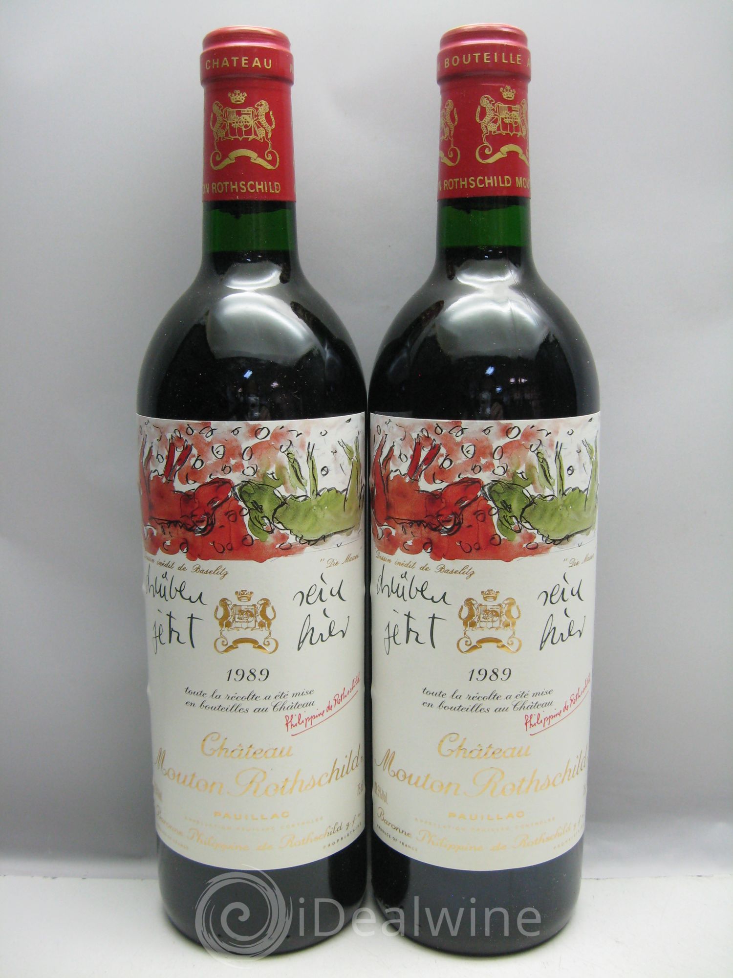 Château Mouton Rothschild 1er Grand Cru Classé 1989 - Lot de 6 bouteilles - 2