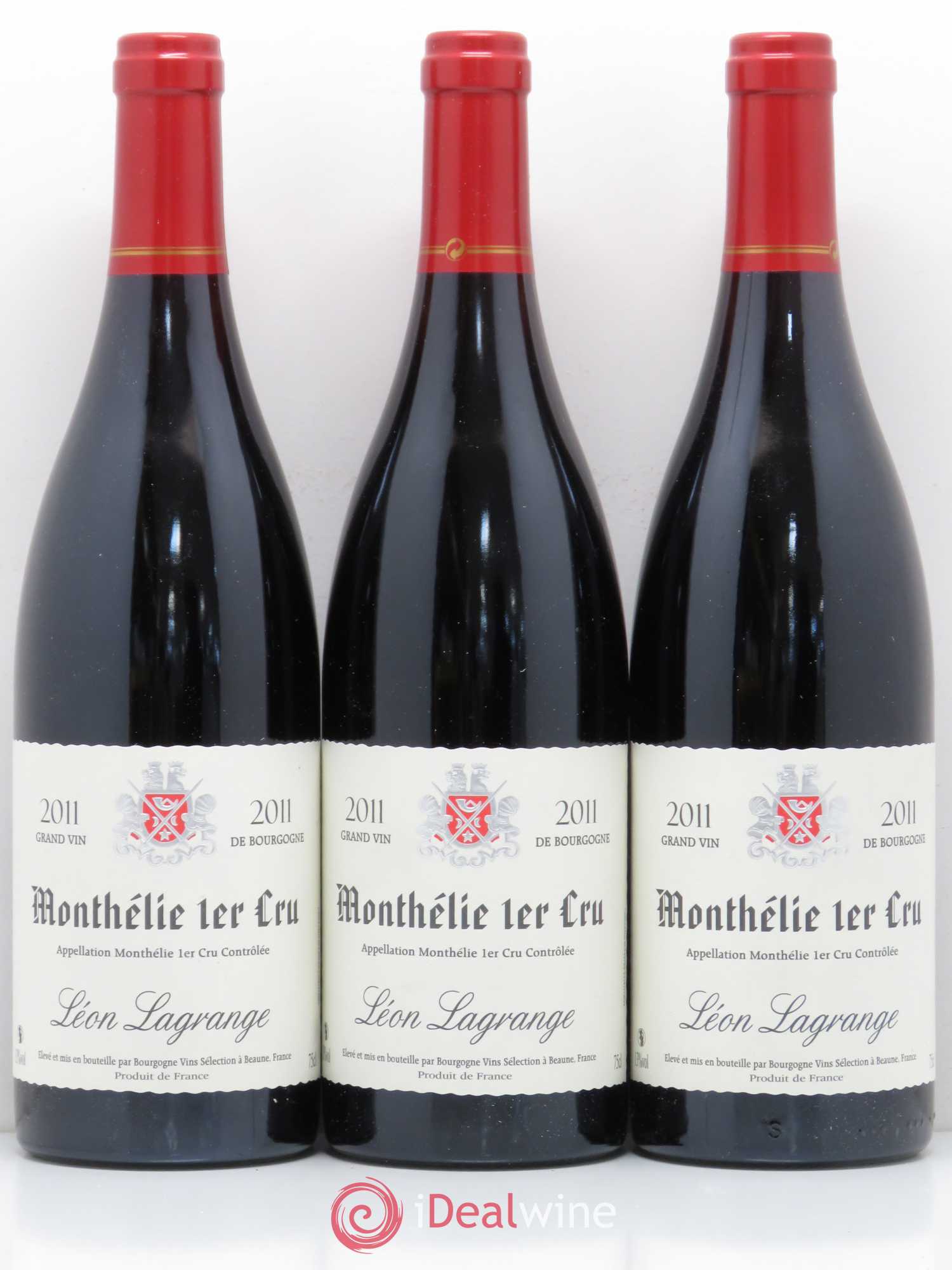Monthélie 1er Cru Leon Lagrange 2011 - Lot de 6 bouteilles - 1
