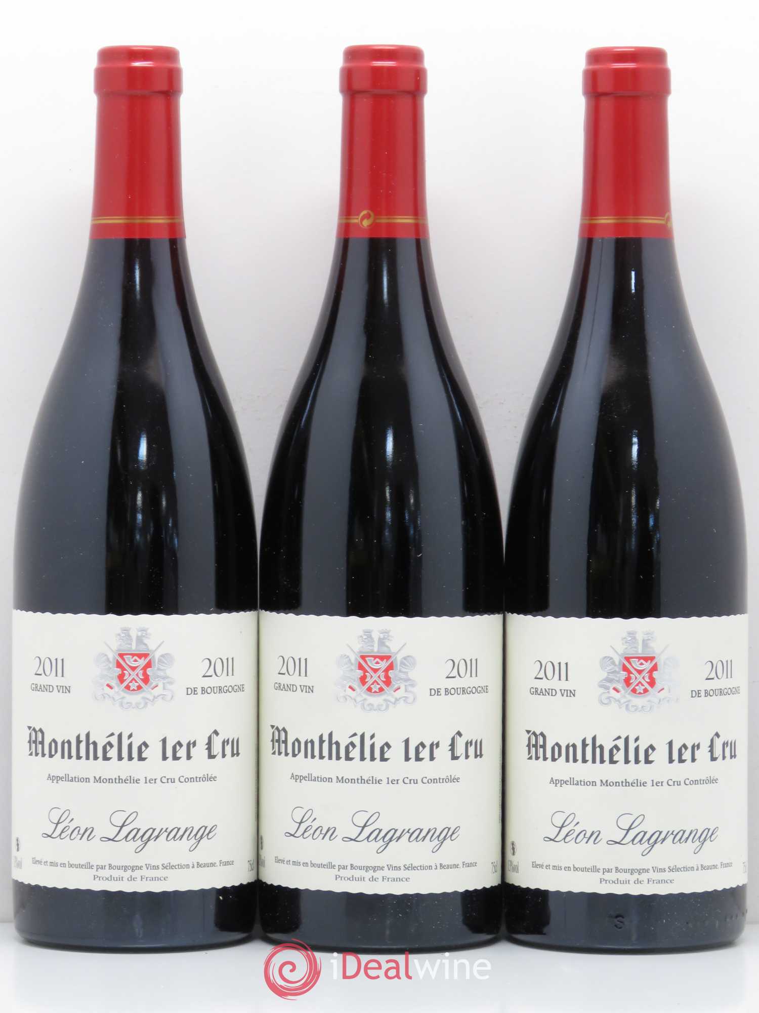 Monthélie 1er Cru Leon Lagrange 2011 - Lot de 6 bouteilles - 2