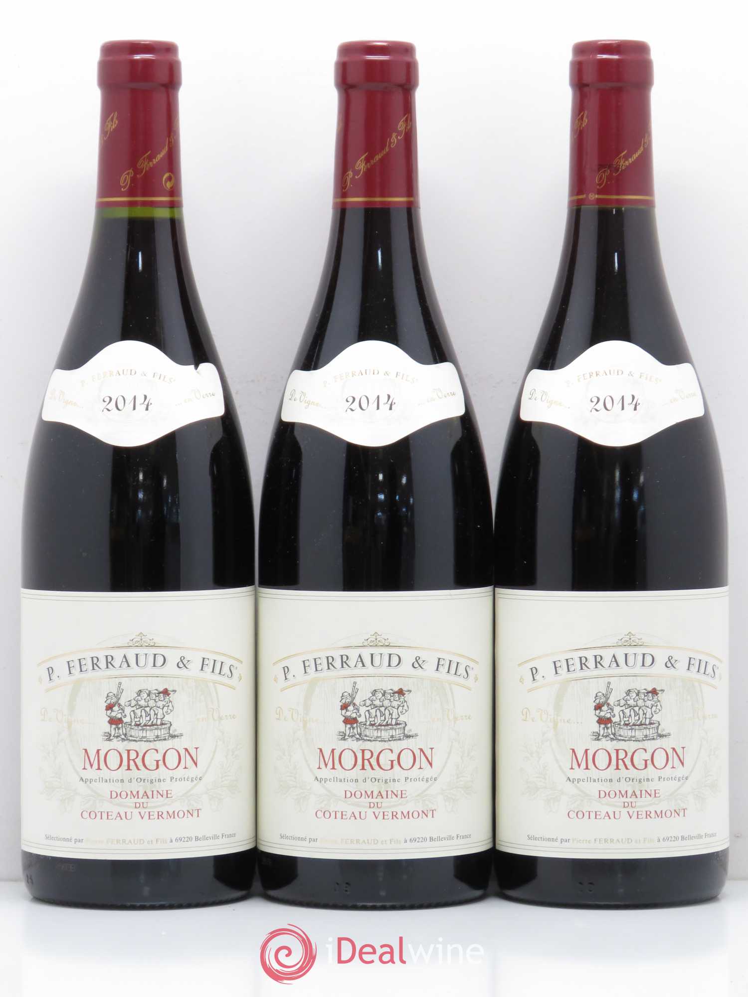 Morgon Domaine du Coteau Vermont Ferraud & fils 2014 - Lot de 3 bouteilles - 0