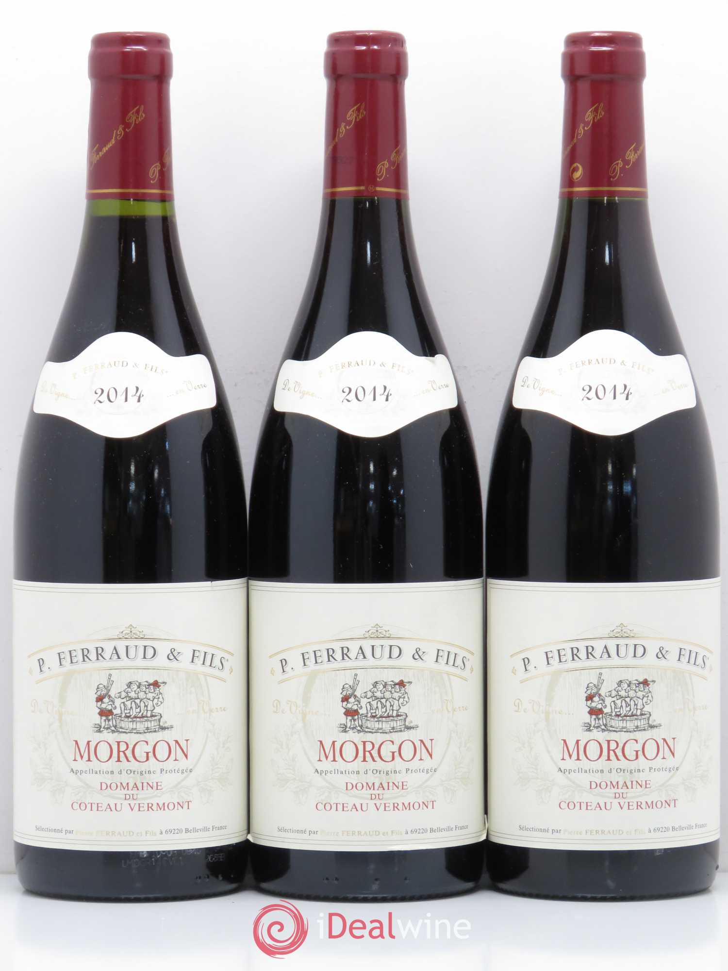 Morgon Domaine du Coteau Vermont Ferraud & fils 2014 - Posten von 3 Flaschen - 0