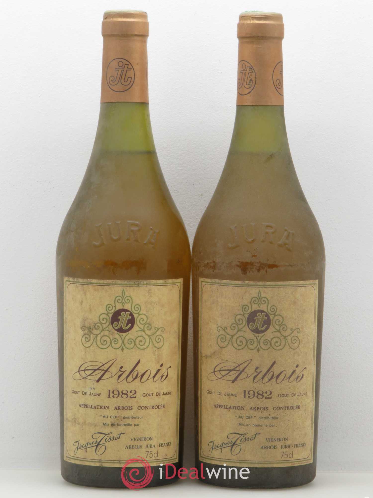 Arbois Jacques Tissot 1982 - Lot de 2 bouteilles - 0