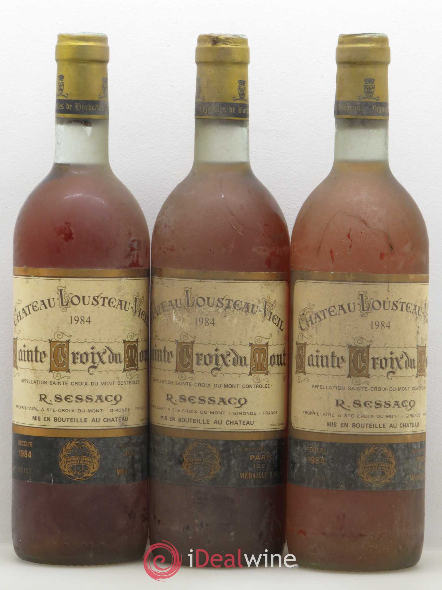Sainte-Croix-du-Mont Chateau Lousteau-Vieil 1984 - Lotto di 6 bottiglie - 1