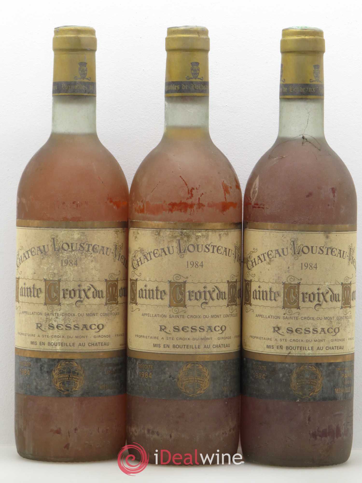 Sainte-Croix-du-Mont Chateau Lousteau-Vieil 1984 - Lotto di 6 bottiglie - 2