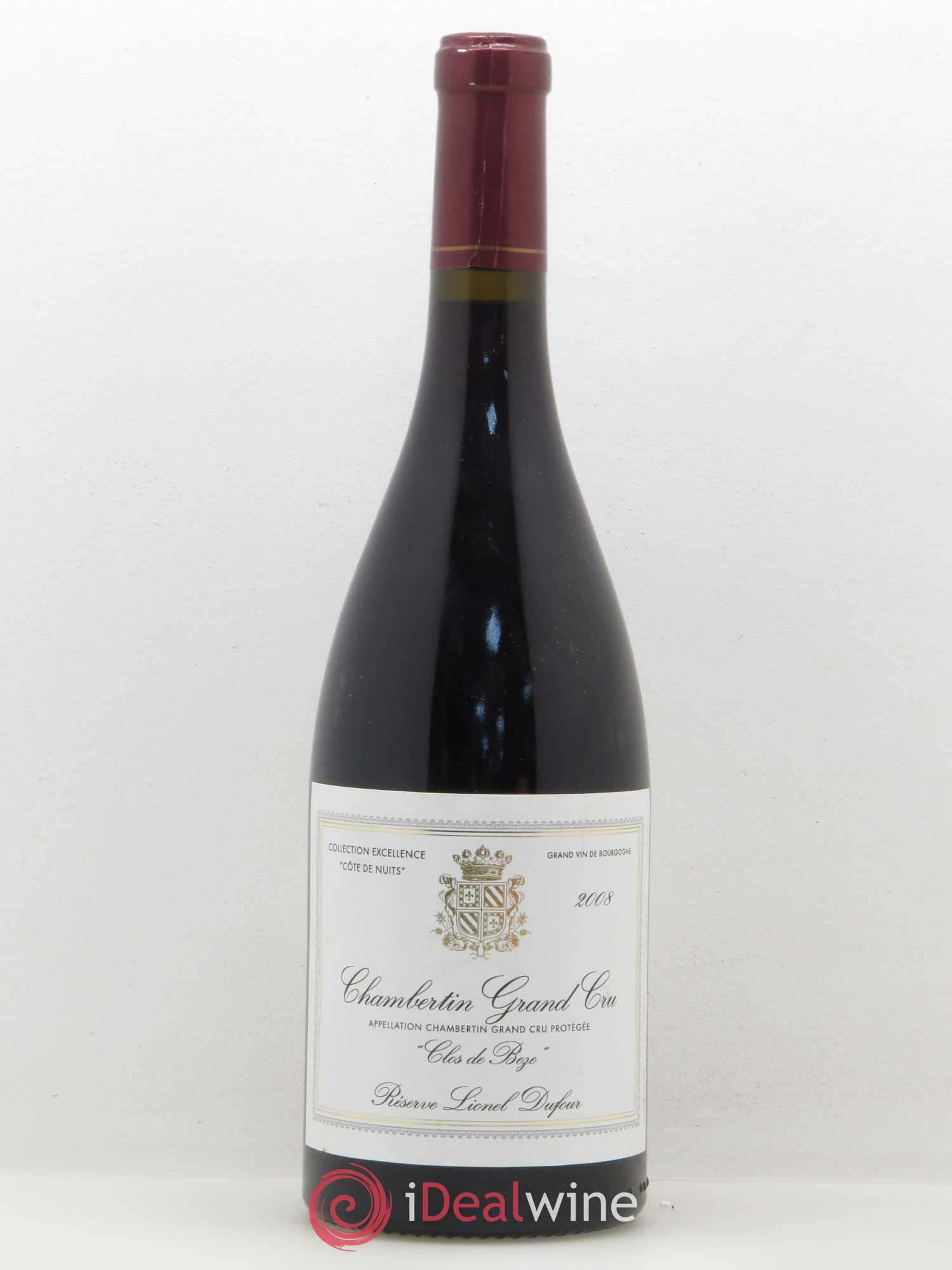 Chambertin Clos de Bèze Grand Cru Lionel Dufour 2008 - Lot de 1 bouteille - 0