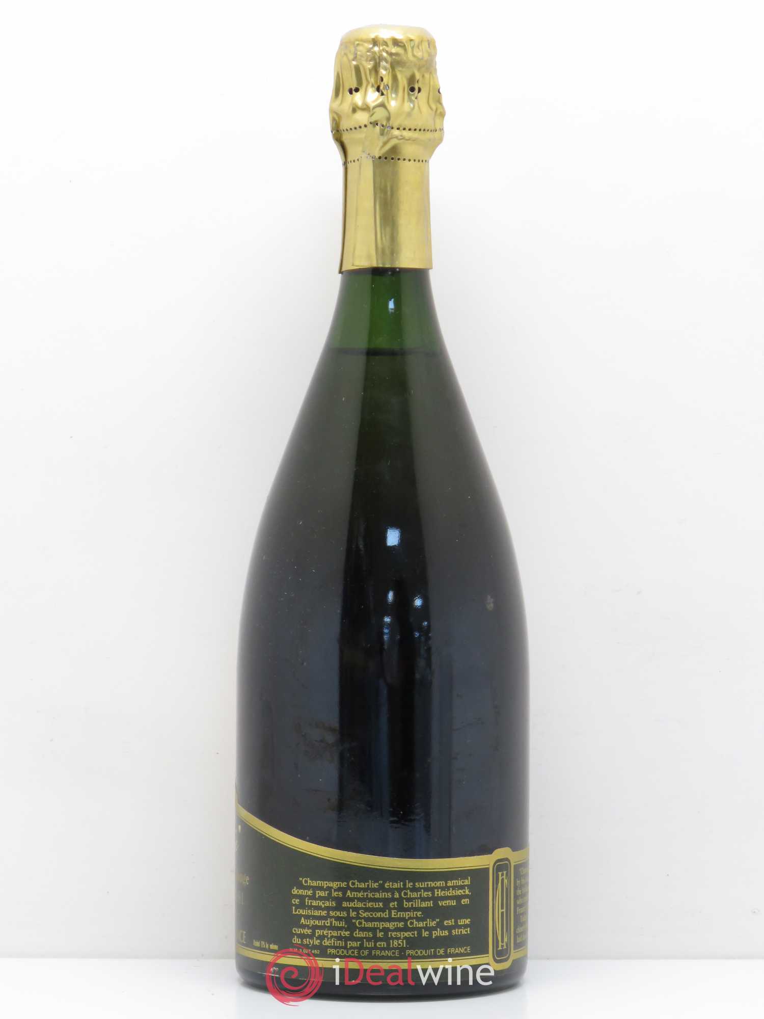 Réserve Charlie Charles Heidsieck 1981 - Lot de 1 bouteille - 1