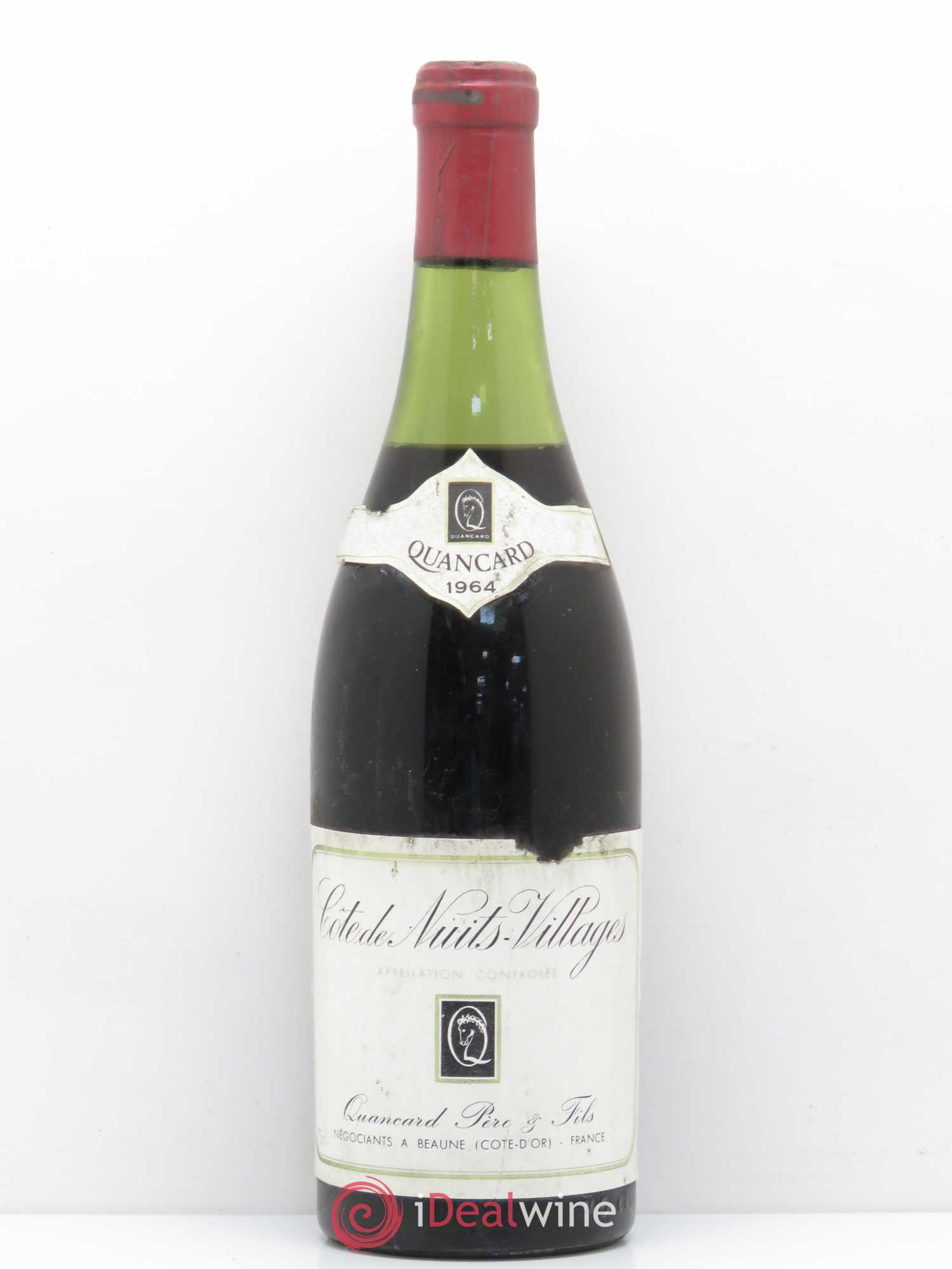 Côte de Nuits-Villages Quancard Père et Fils 1964 - Posten von 1 Flasche - 0