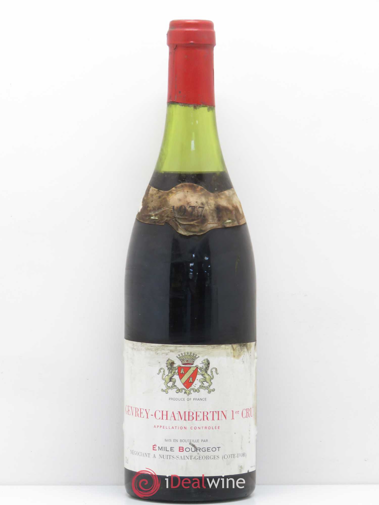 Gevrey-Chambertin 1er Cru Emile Bourgeot 1977 - Lot de 1 bouteille - 0
