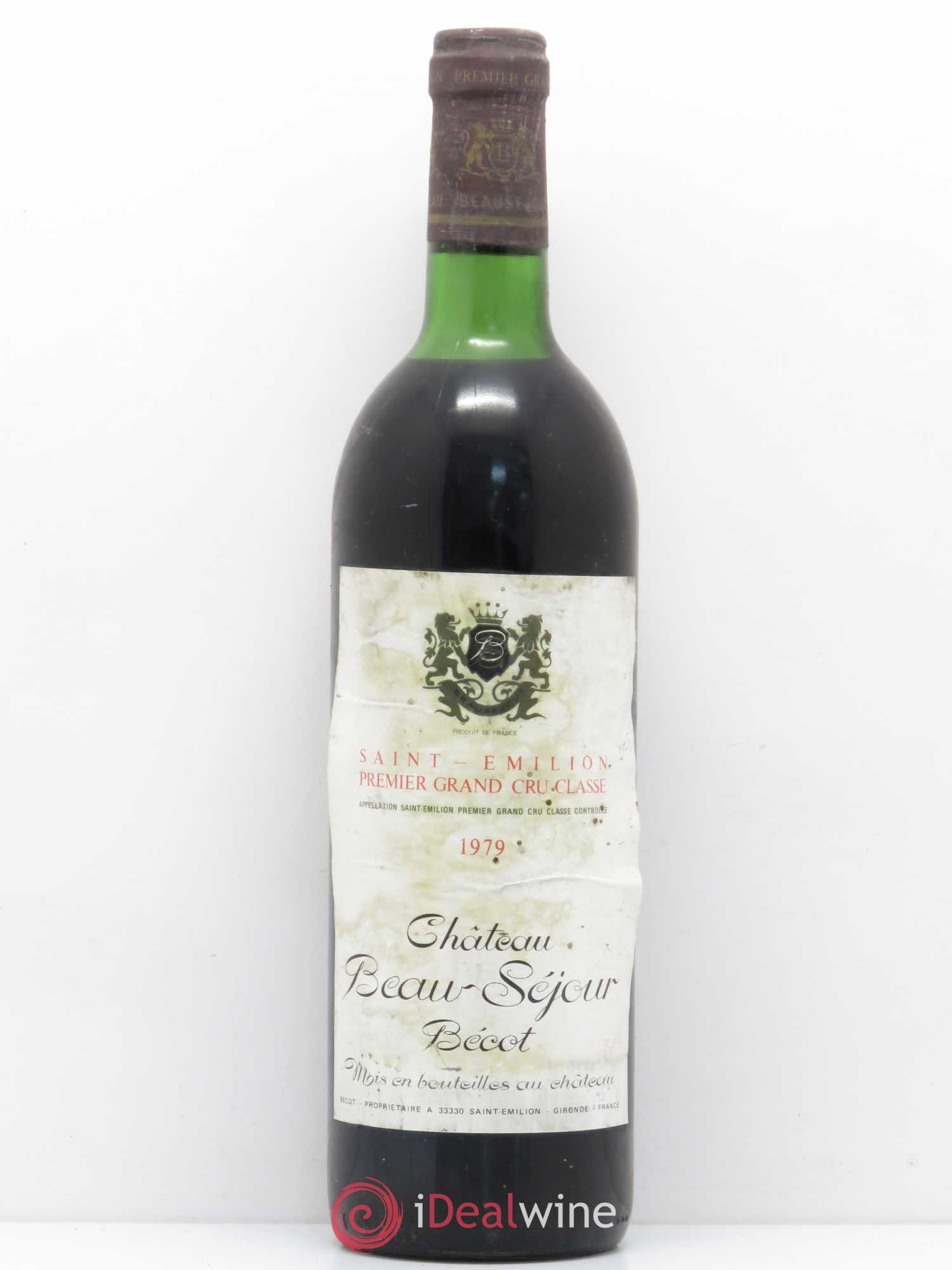 Château Beau-Séjour Bécot 1er Grand Cru Classé B 1979 - Lot de 1 bouteille - 0