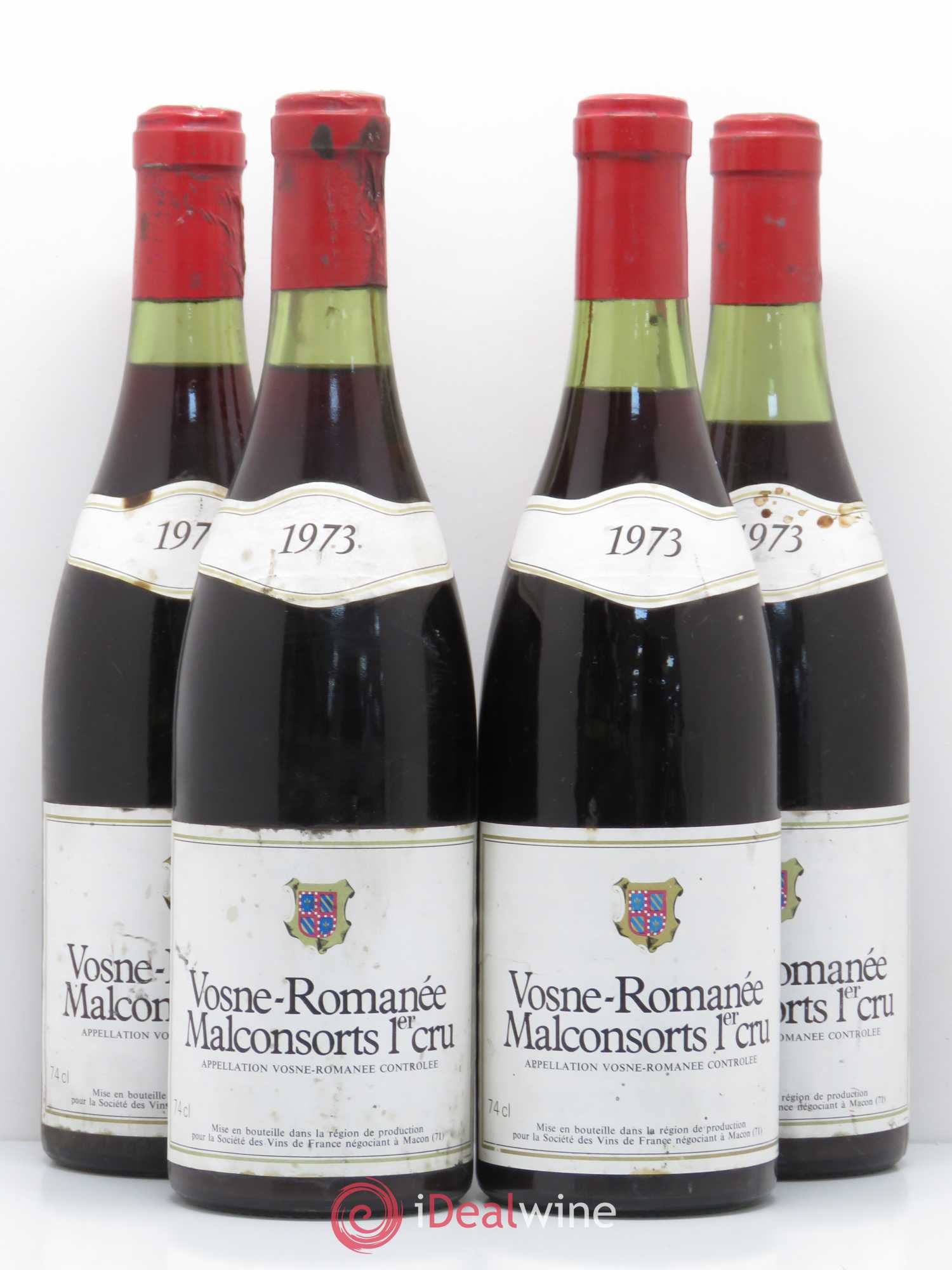 Vosne-Romanée 1er Cru Malconsorts (sans prix de réserve) 1973 - Posten von 4 Flaschen - 0
