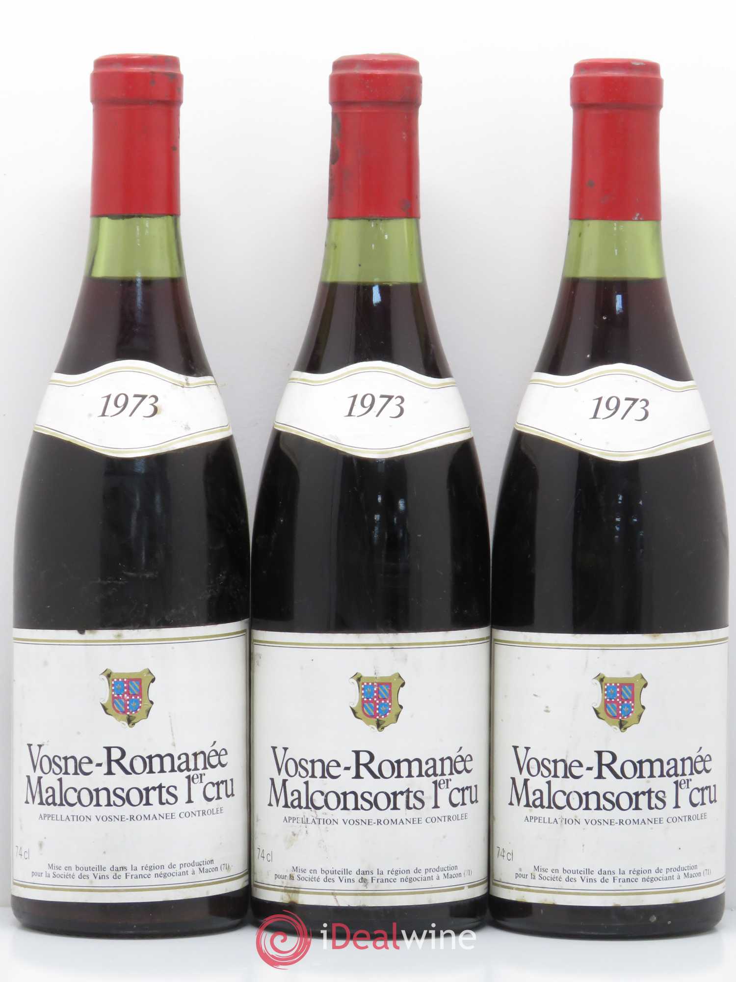 Vosne-Romanée 1er Cru Malconsorts (sans prix de réserve) 1973 - Posten von 3 Flaschen - 0