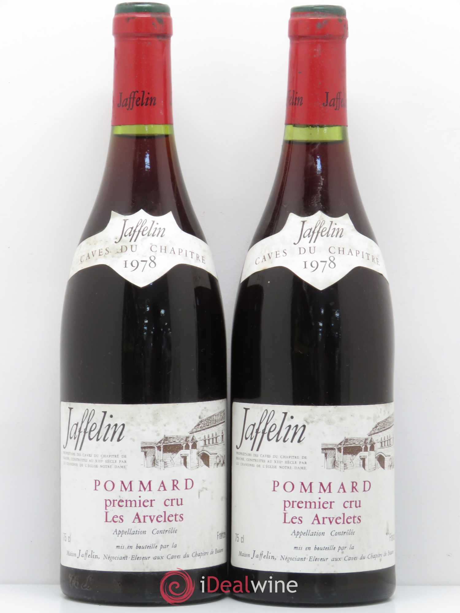 Pommard 1er Cru Les Arvelets Jaffelin 1978 - Posten von 2 Flaschen - 0
