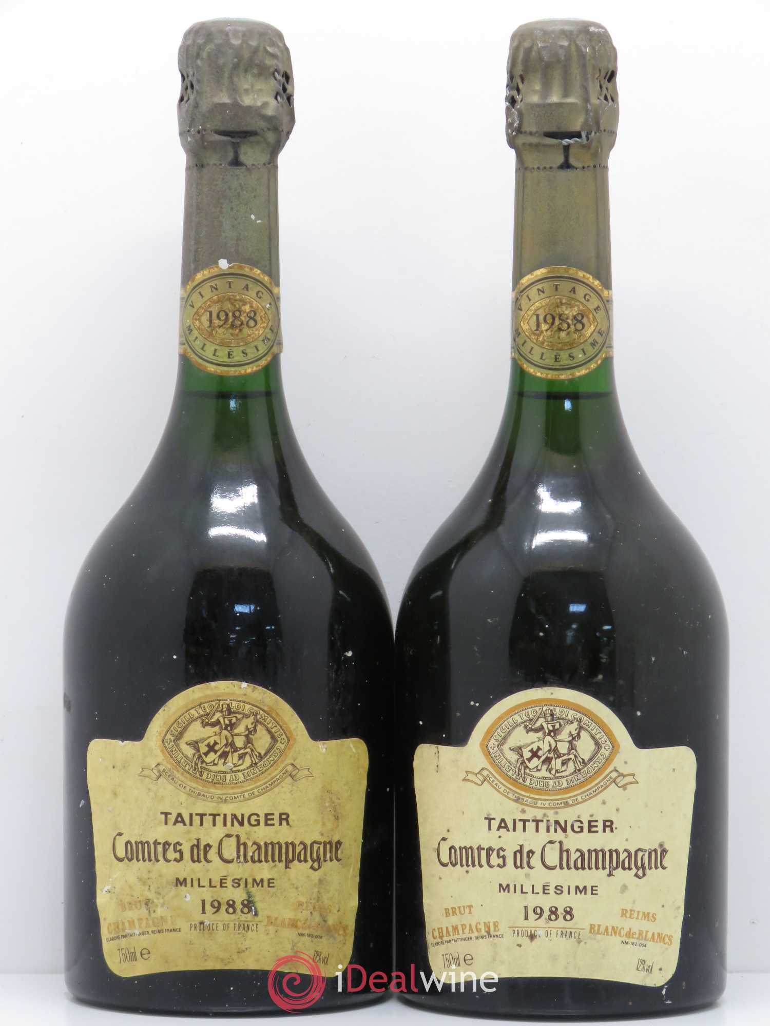 Comtes de Champagne Taittinger 1988 - Lot de 2 bouteilles - 0