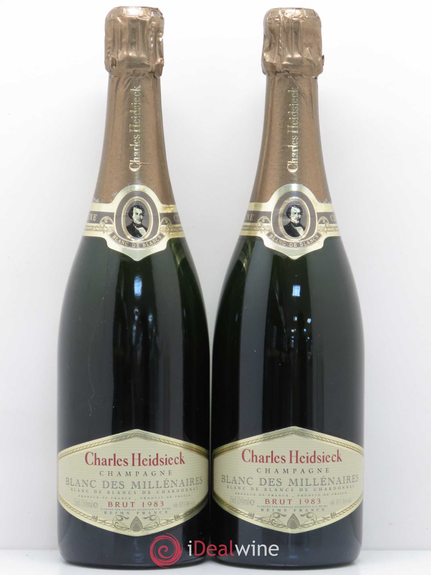 Blanc de Blancs Blanc des Millénaires Brut Charles Heidsieck 1983 - Lotto di 2 bottiglie - 0