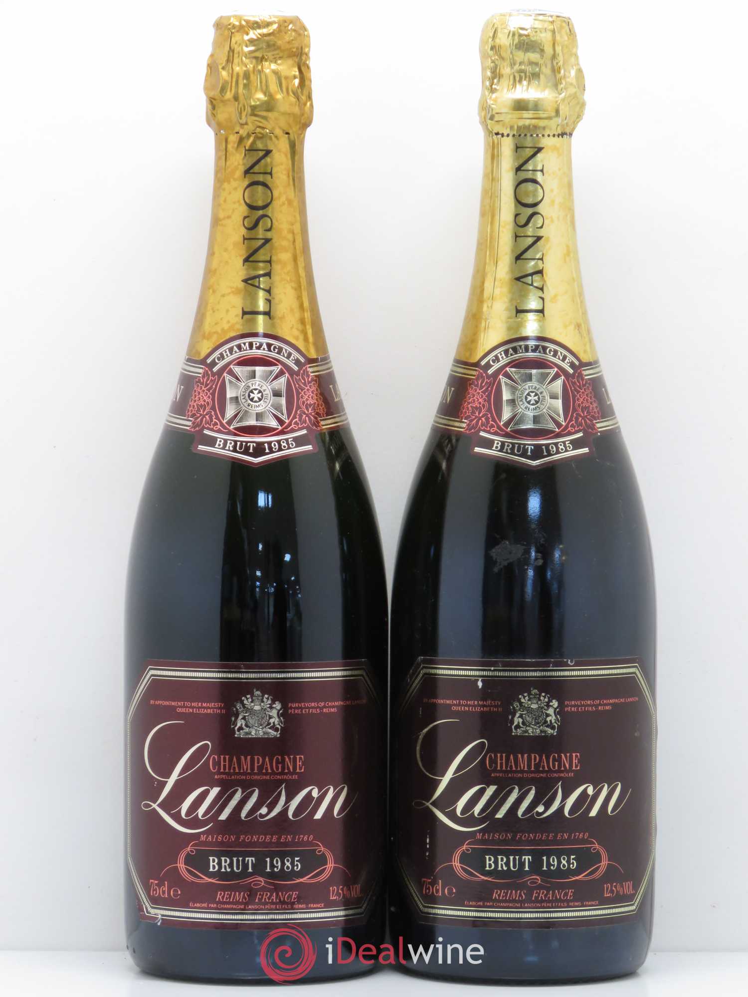 Champagne Brut Lanson 1985 - Lot de 2 bouteilles - 0